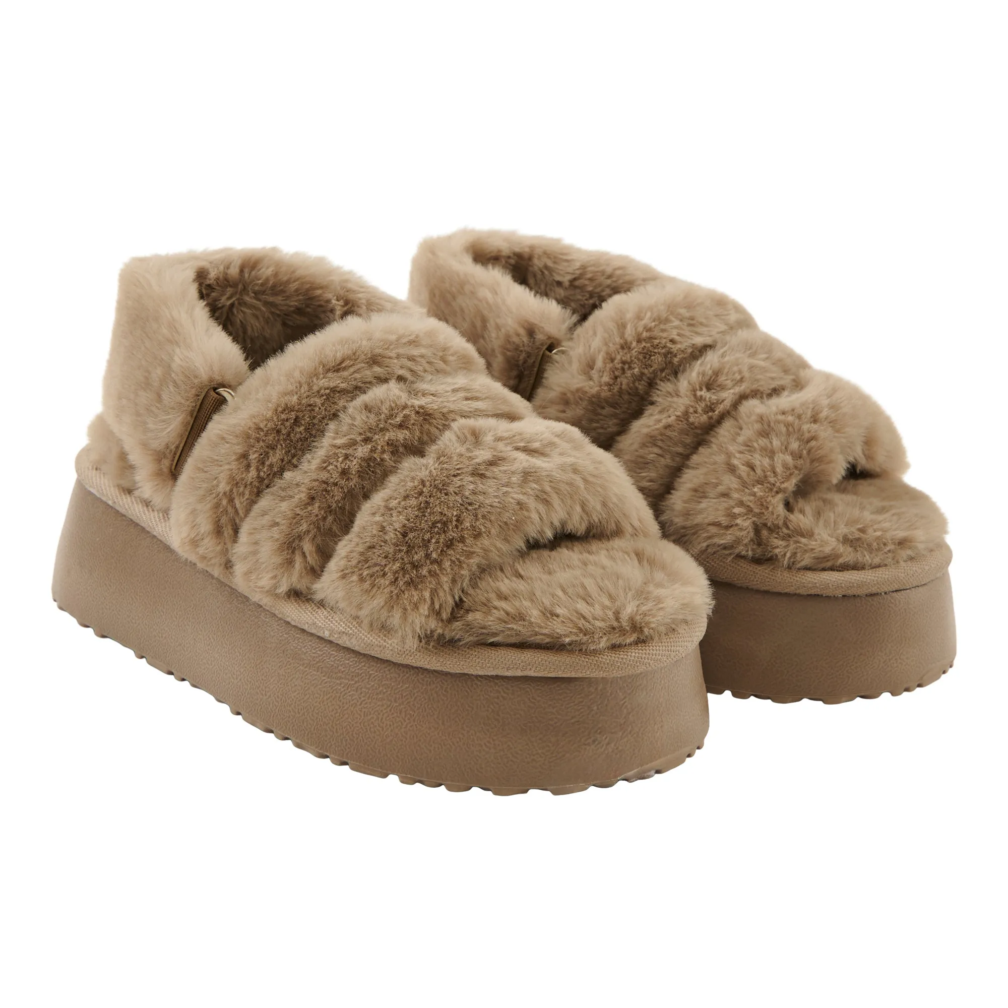 Women's Plush Fur Slippers sold by Giant Tiger product image thumbnail 3