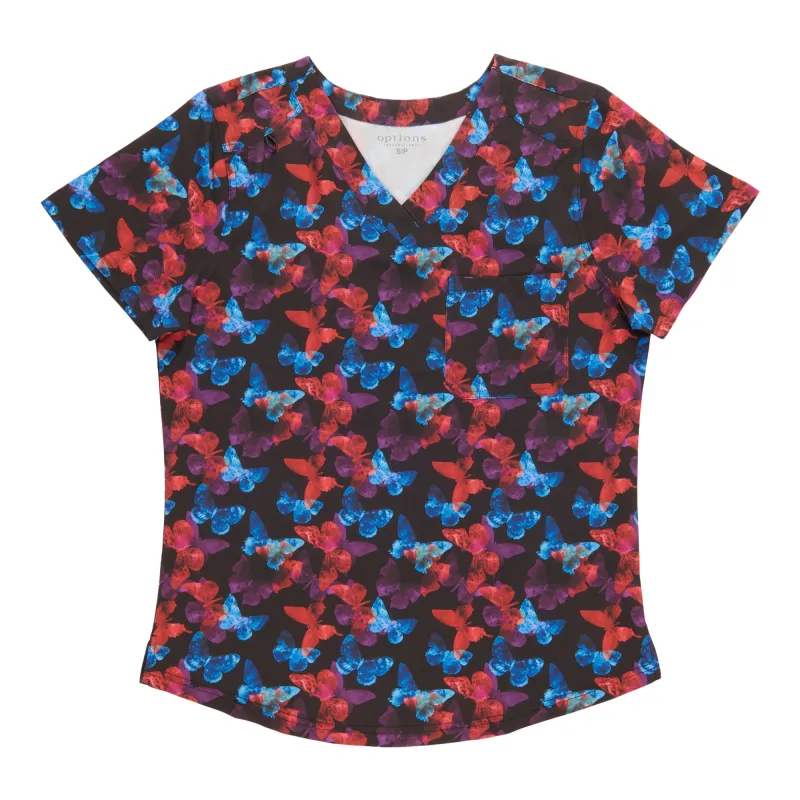 Options Women's Printed Scrub Top sold by Giant Tiger