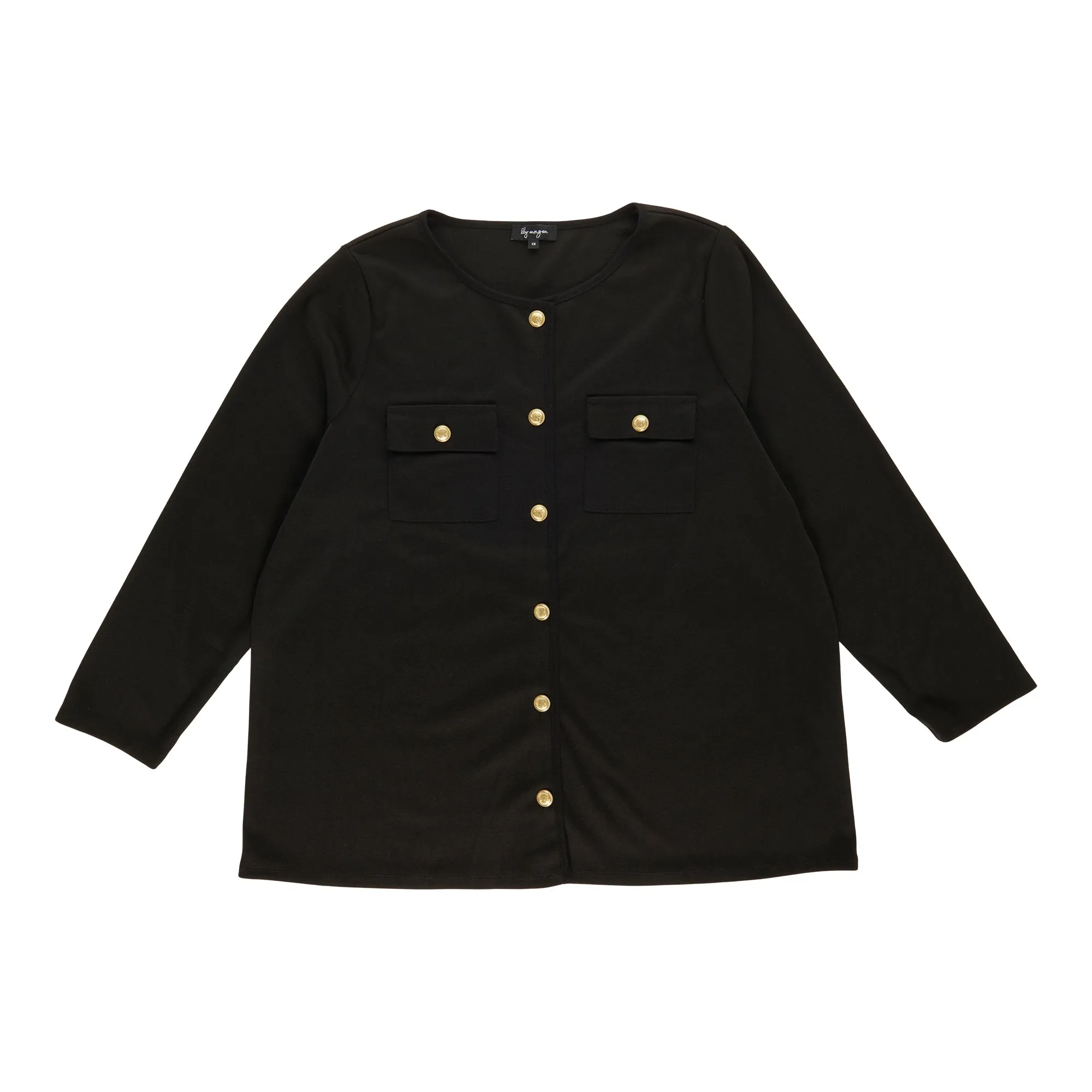 lily morgan Women's Plus Cardigan with Front Pockets sold by Giant Tiger