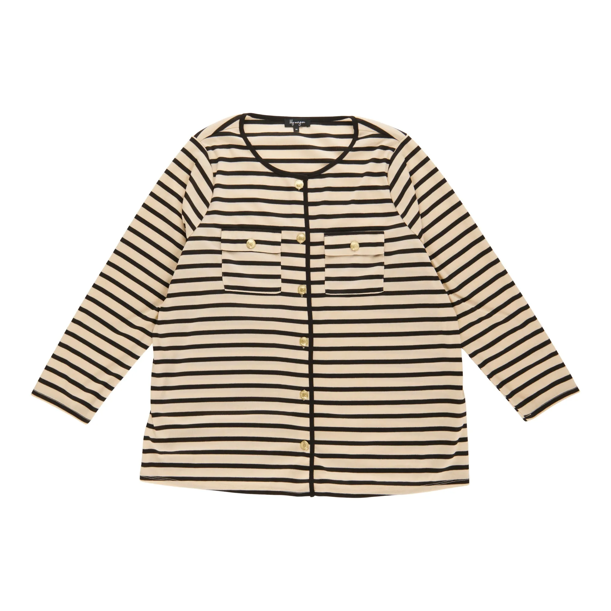 lily morgan Women's Plus Cardigan with Front Pockets sold by Giant Tiger product image thumbnail 2