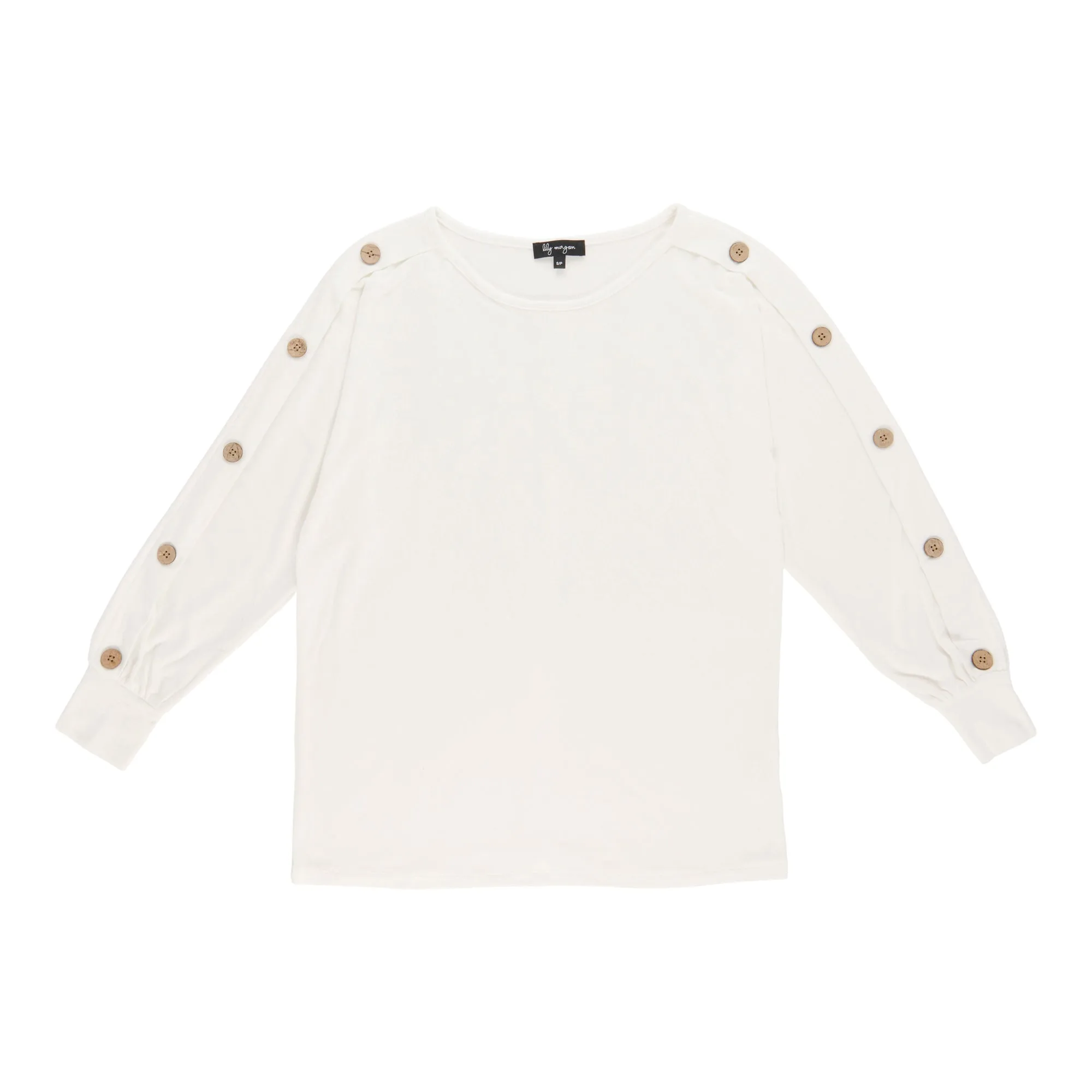 lily morgan Women's Lace Sleeve Detail Sweater sold by Giant Tiger