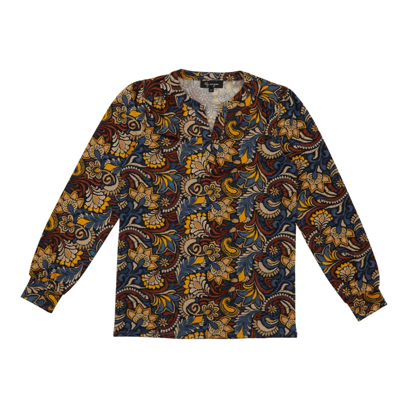 lily morgan Women's Nehru Collar top sold by Giant Tiger