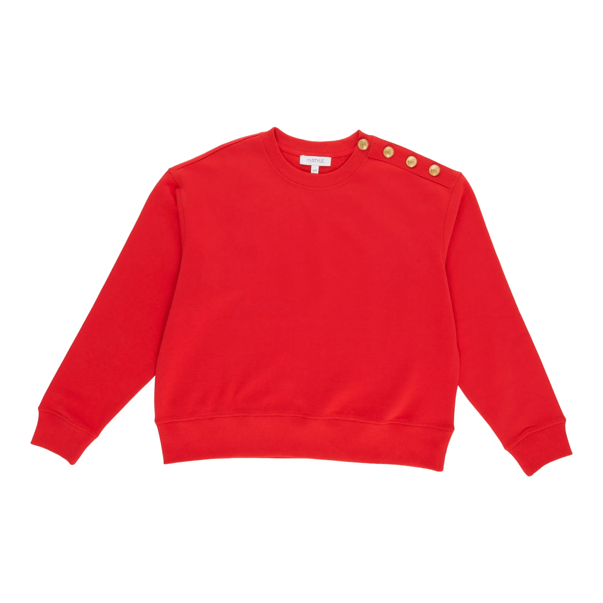 mySTYLE Women's Crew Neck Button Sweater sold by Giant Tiger product image thumbnail 2