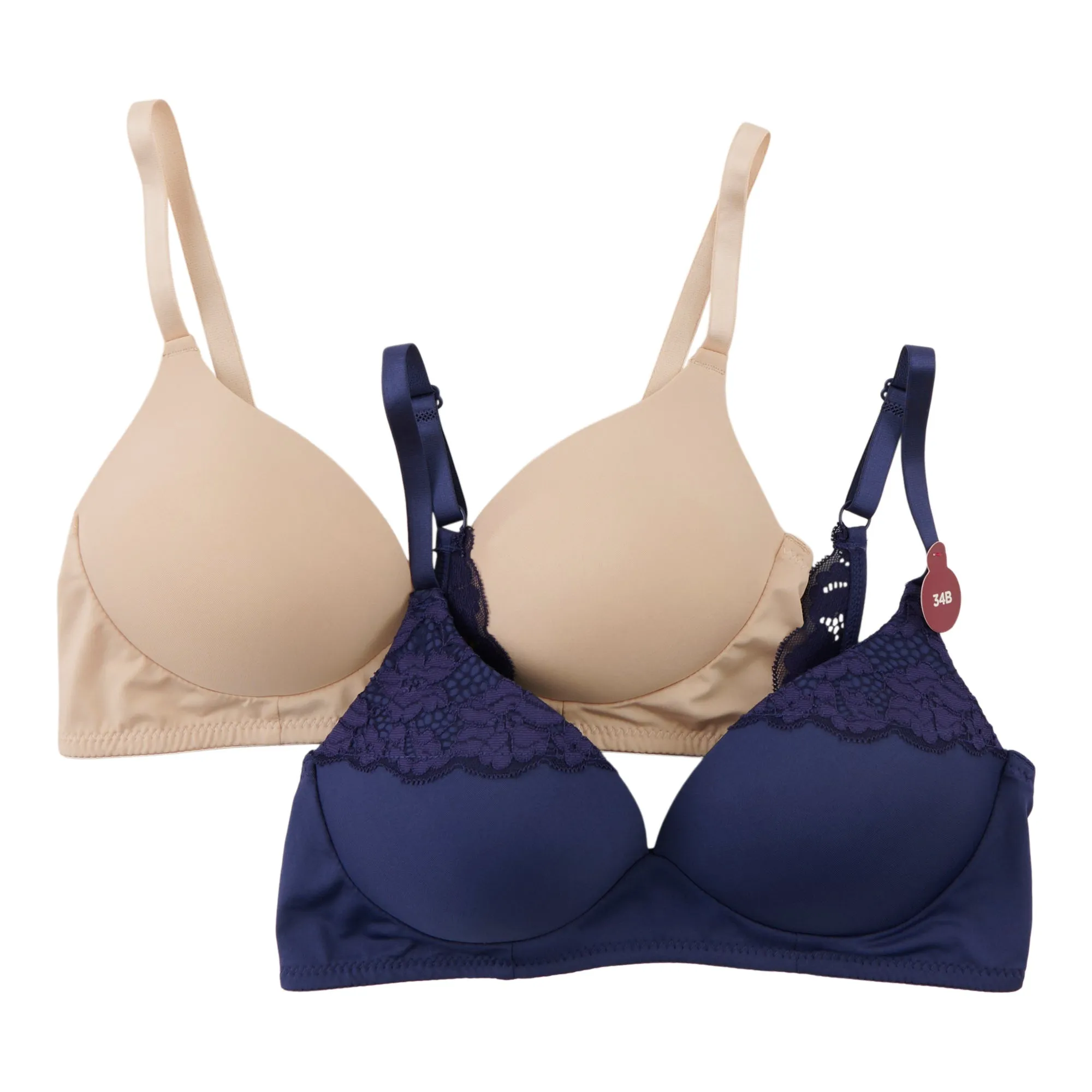 Carisma Women's Wirefree Lace Bras, 2-Pack sold by Giant Tiger product image thumbnail 2