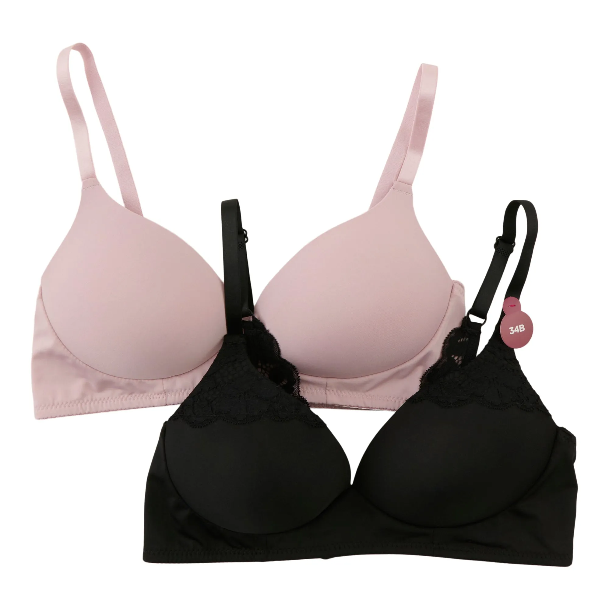 Carisma Women's Wirefree Lace Bras, 2-Pack sold by Giant Tiger