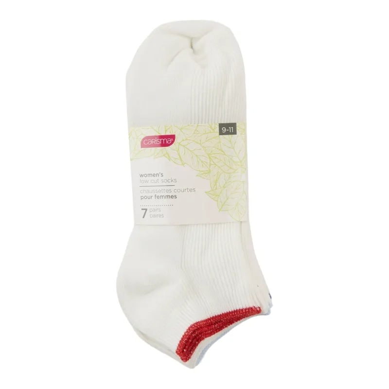 Carisma Women's Textured Low Cut Socks, 7-Pack sold by Giant Tiger