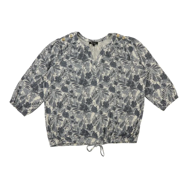 lily morgan Women's Plus Tie Front Top made by Giant Tiger