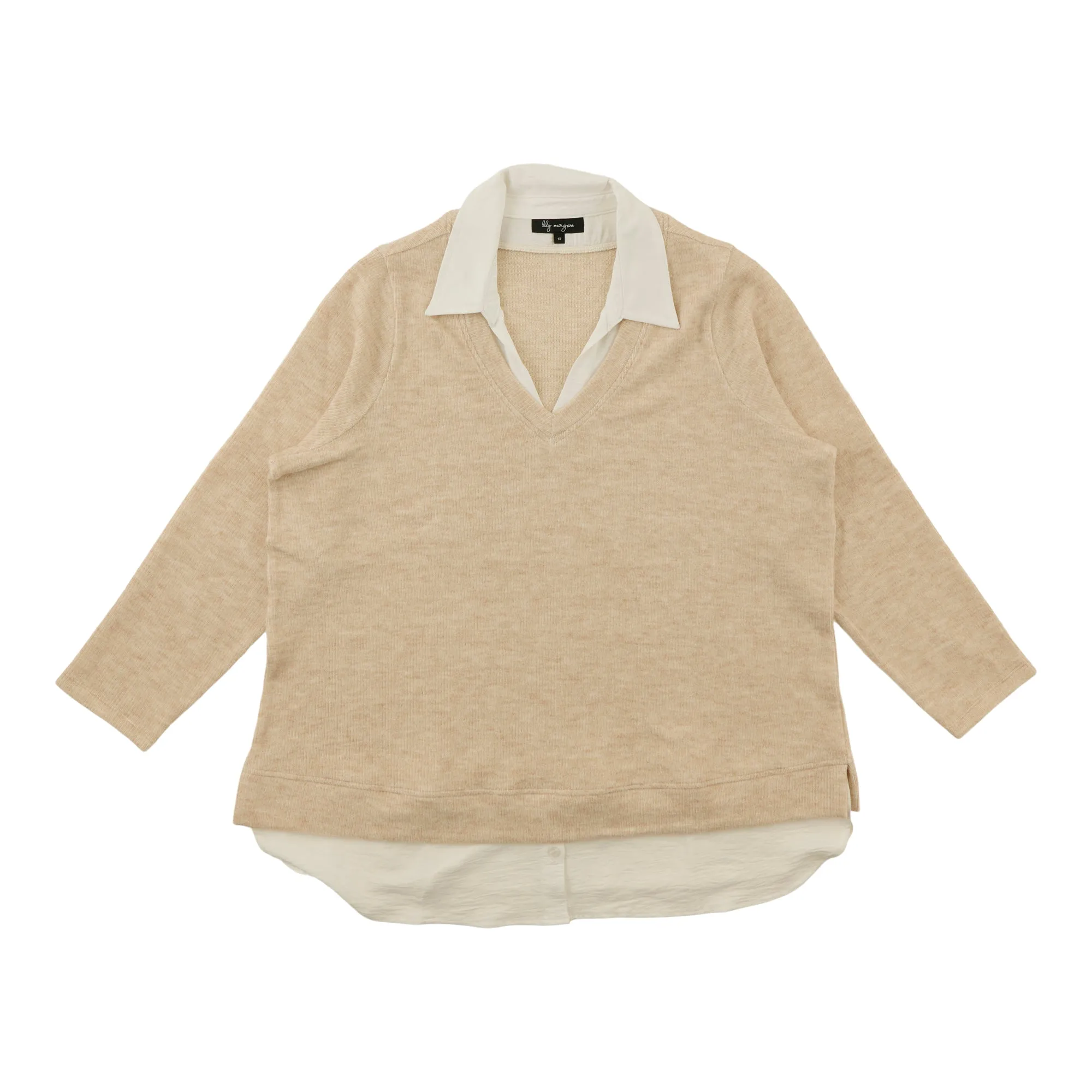 lily morgan Women's Plus Collared Sweater sold by Giant Tiger product image thumbnail 3