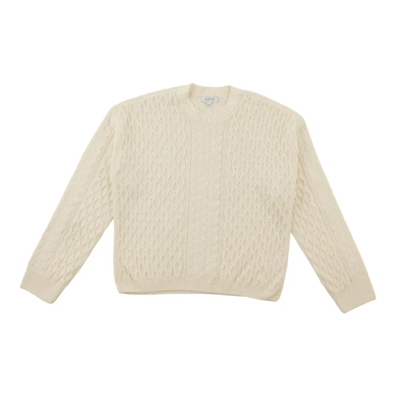 mySTYLE Women's Chenille Cable Sweater sold by Giant Tiger