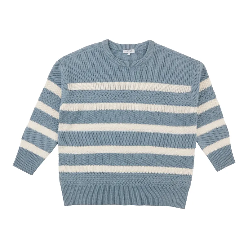 mySTYLE Women's Plus Striped Pullover Sweater sold by Giant Tiger