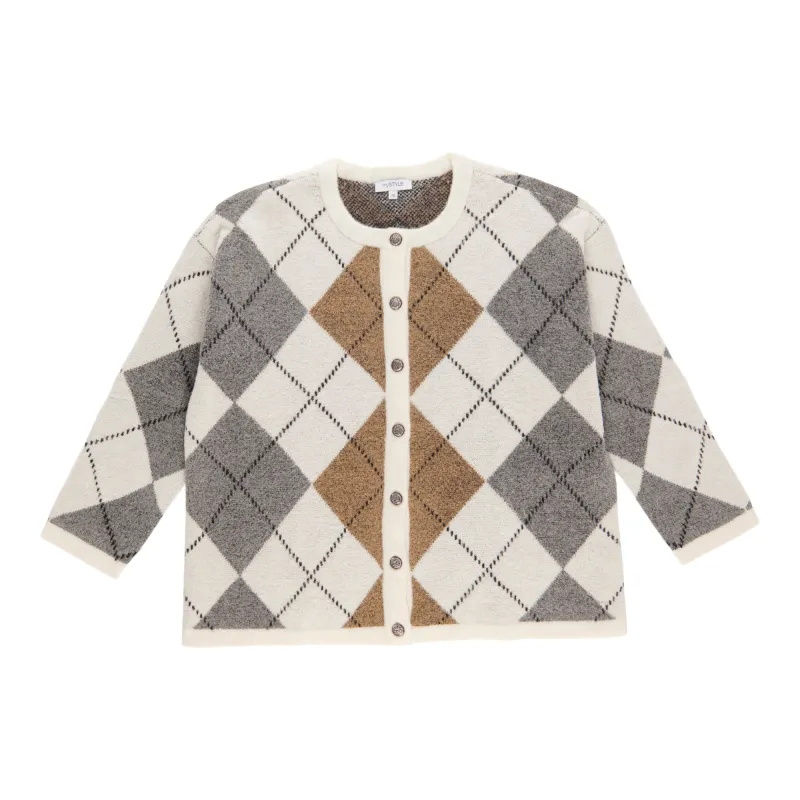 mySTYLE Women's Plus Argyle Cardigan sold by Giant Tiger