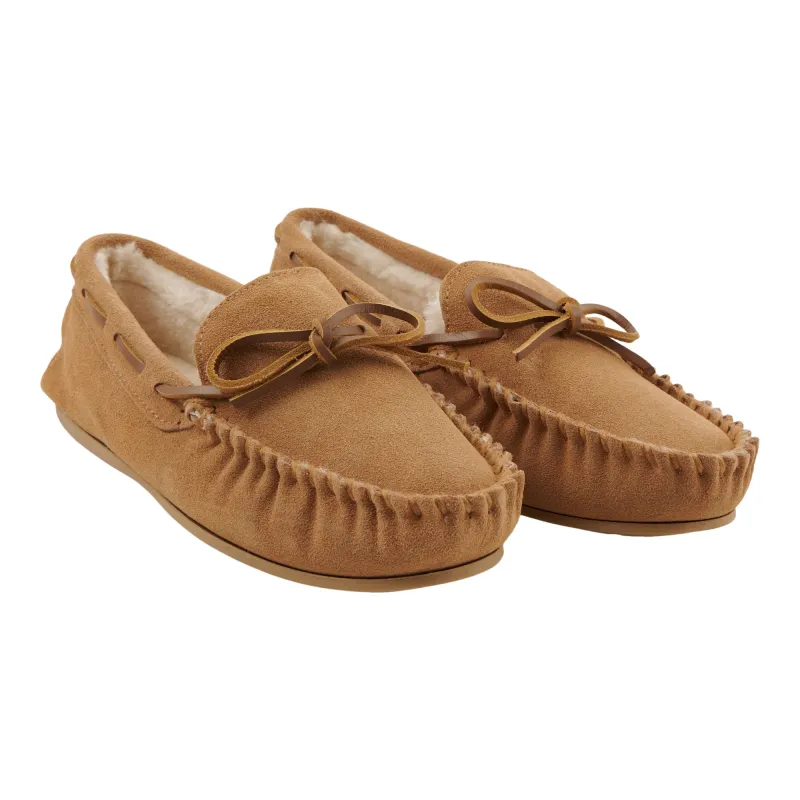 Carisma Women's Genuine Suede Moccasins, Tan sold by Giant Tiger