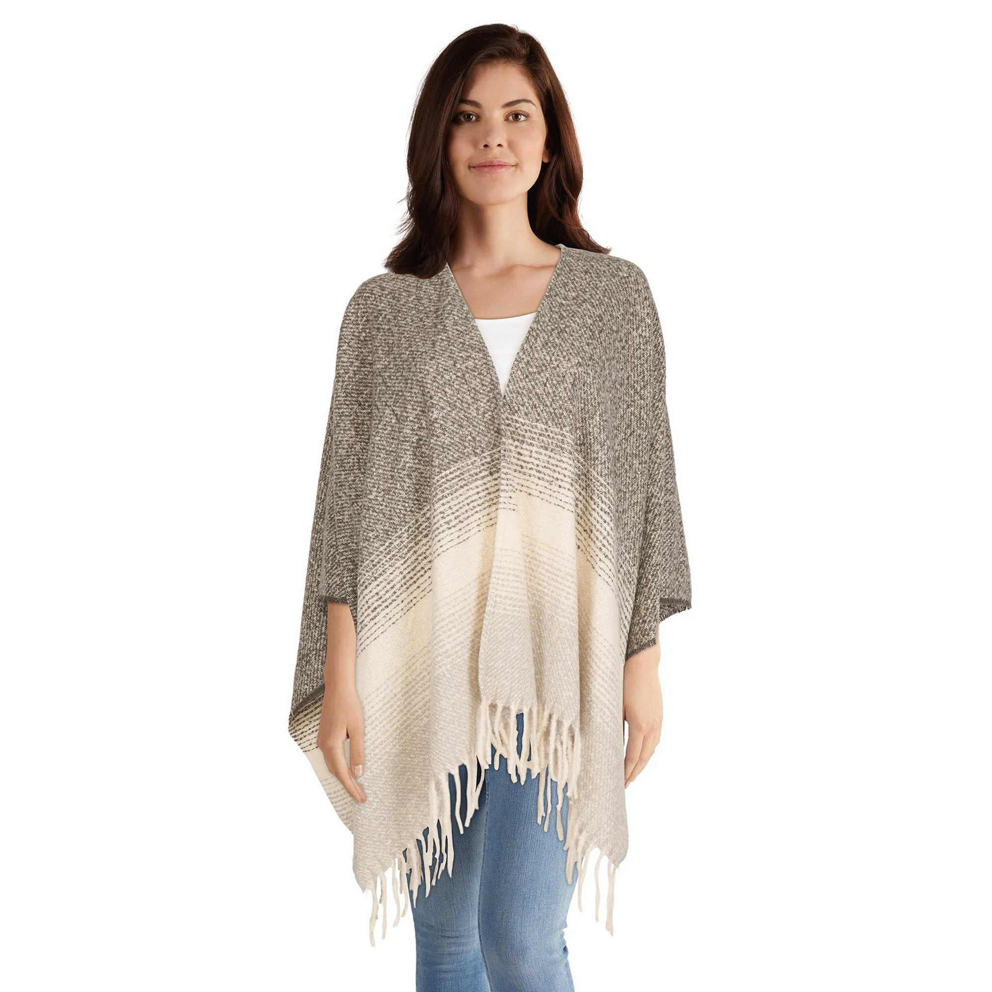 Women's Poncho with Fringe sold by Giant Tiger