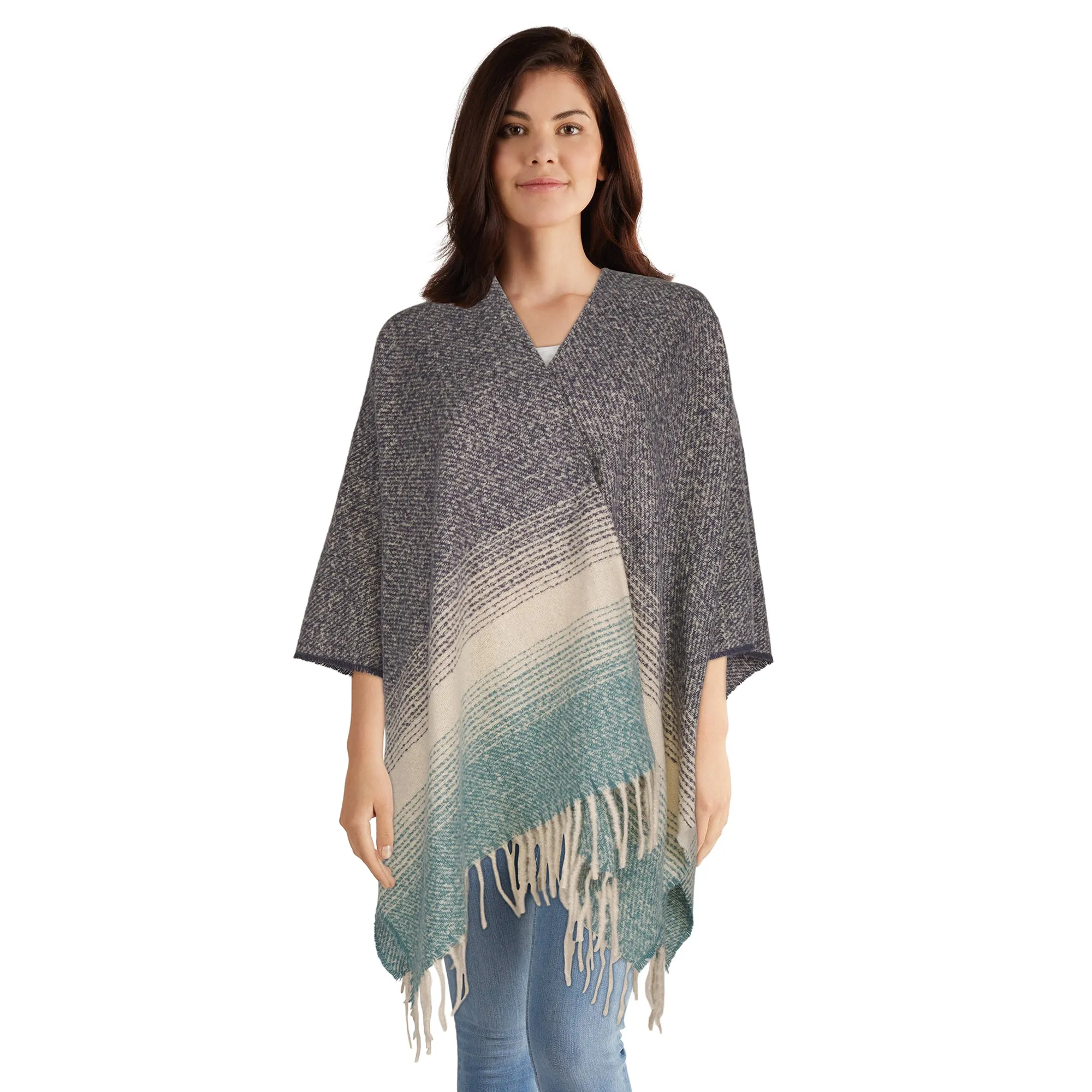 Women's Poncho with Fringe sold by Giant Tiger product image thumbnail 2