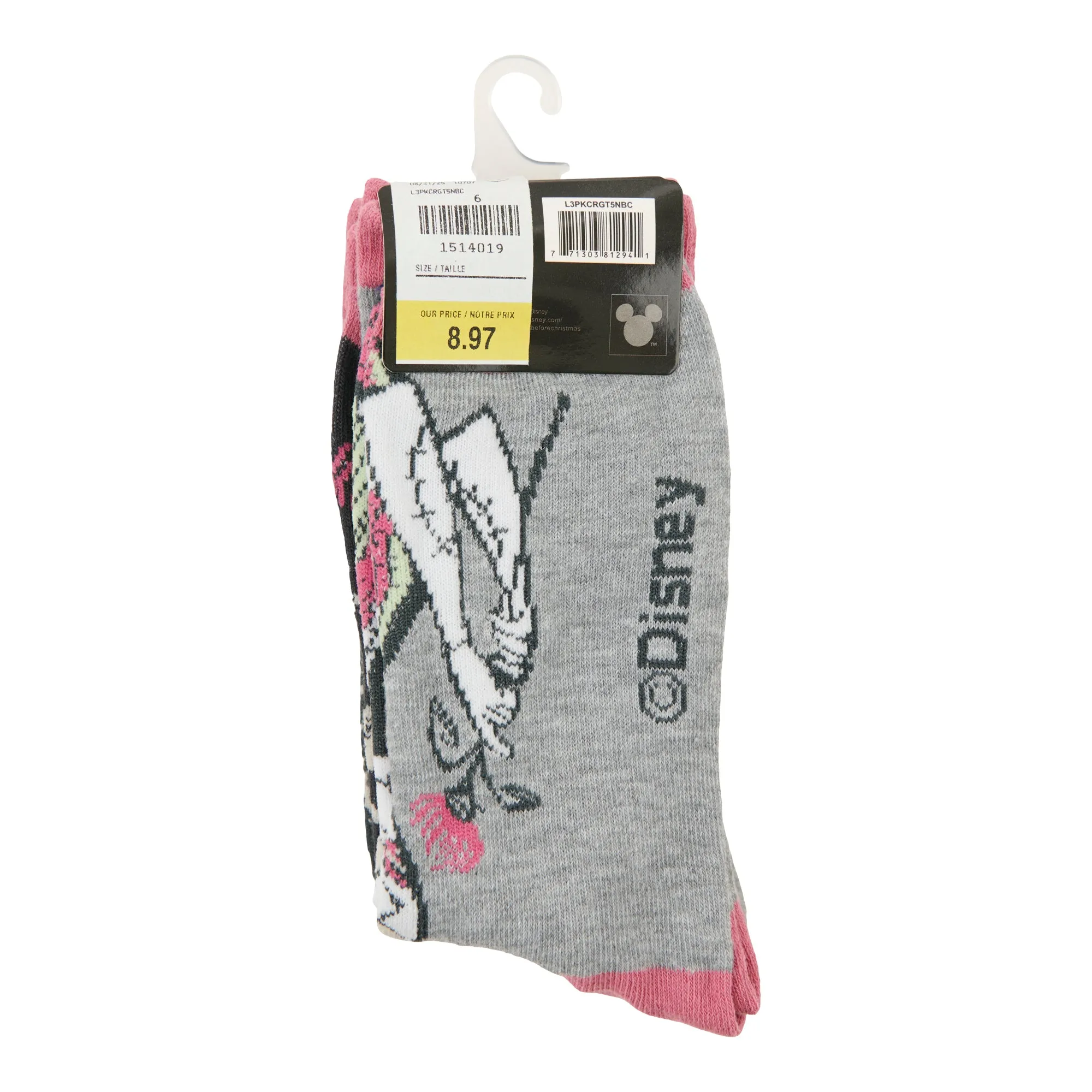 The Nightmare Before Christmas Women's Licensed Socks, 3-Pack sold by Giant Tiger product image thumbnail 2