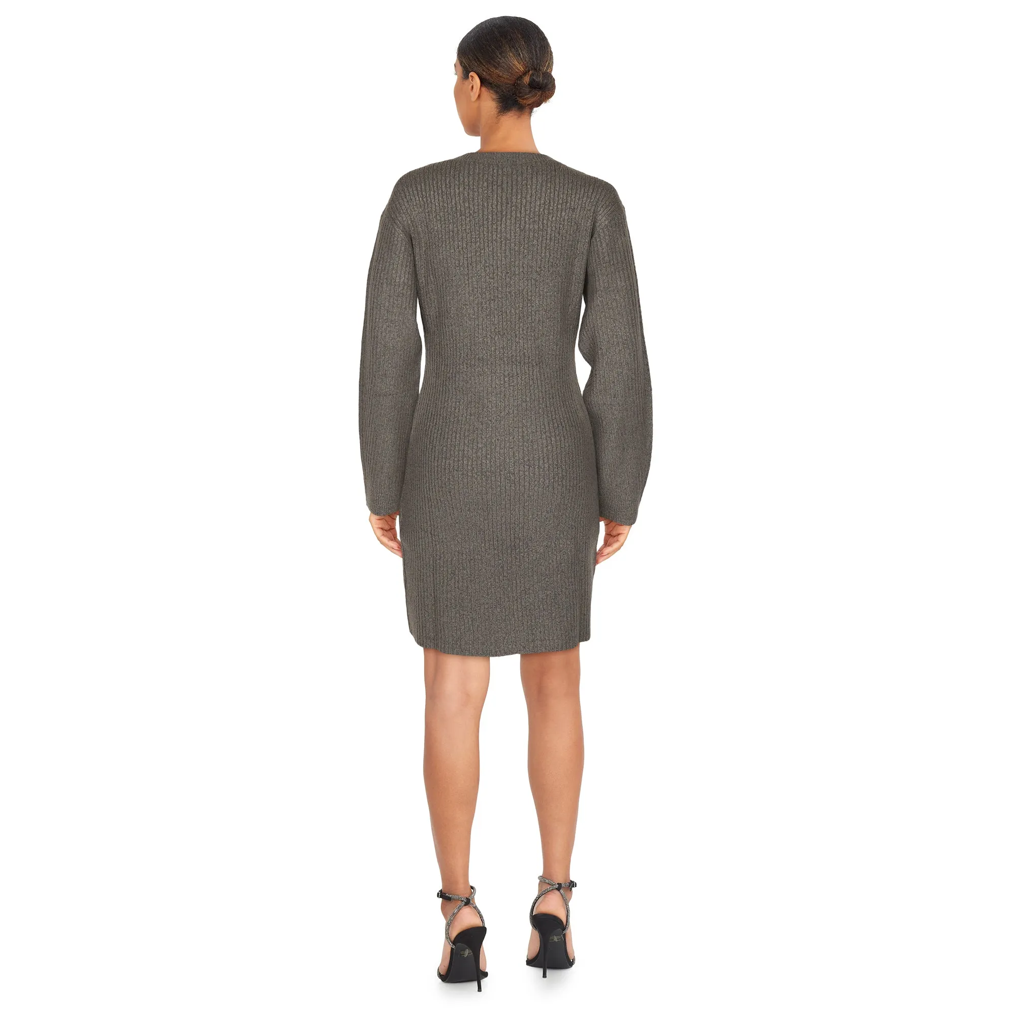 lily morgan Women's Soft Ribbed Sweater Dress sold by Giant Tiger product image thumbnail 2