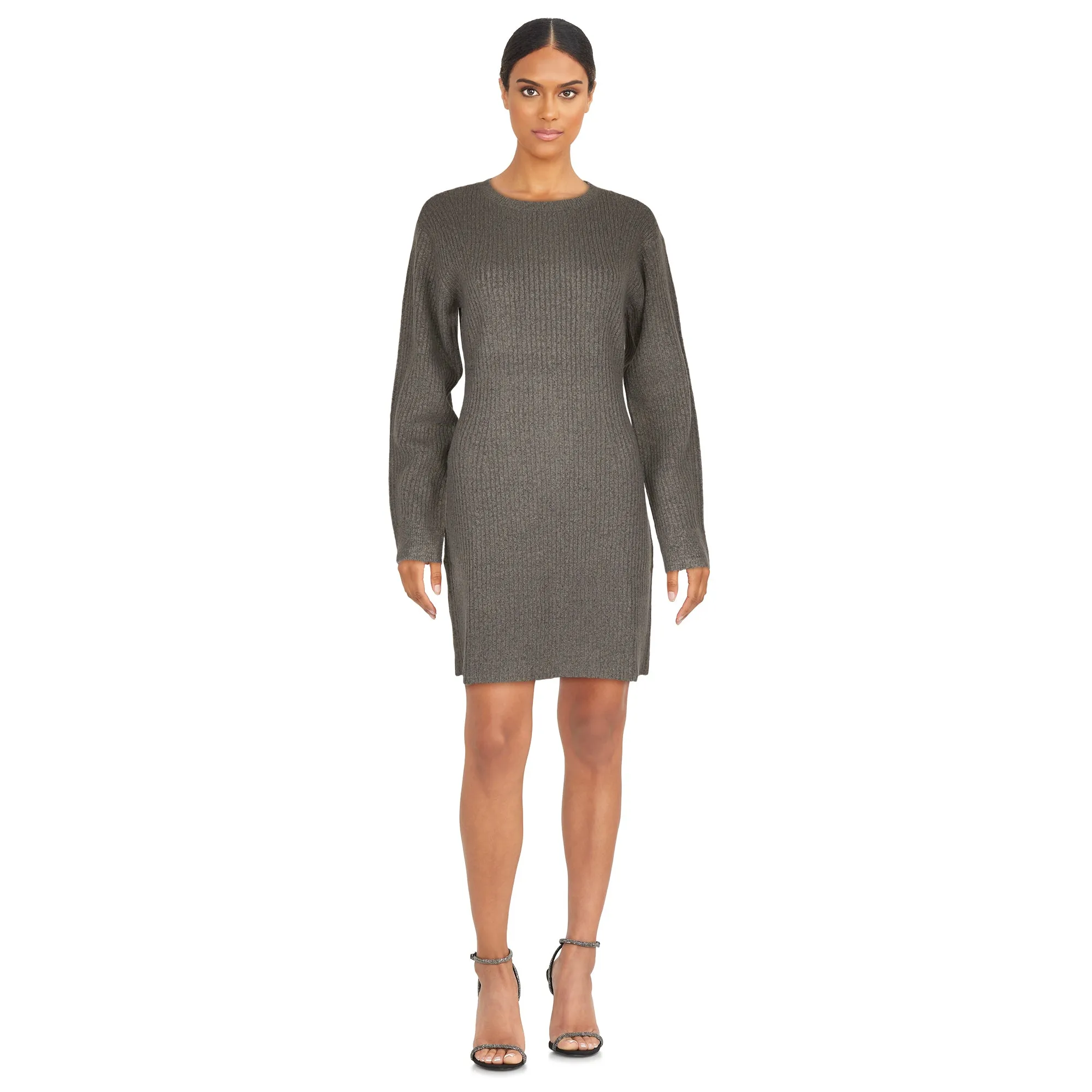 lily morgan Women's Soft Ribbed Sweater Dress sold by Giant Tiger