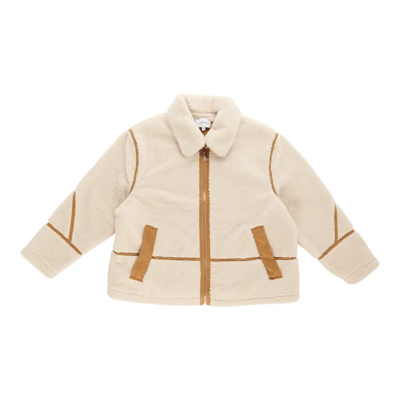 mySTYLE Women's Plus Sherpa Biker Jacket sold by Giant Tiger
