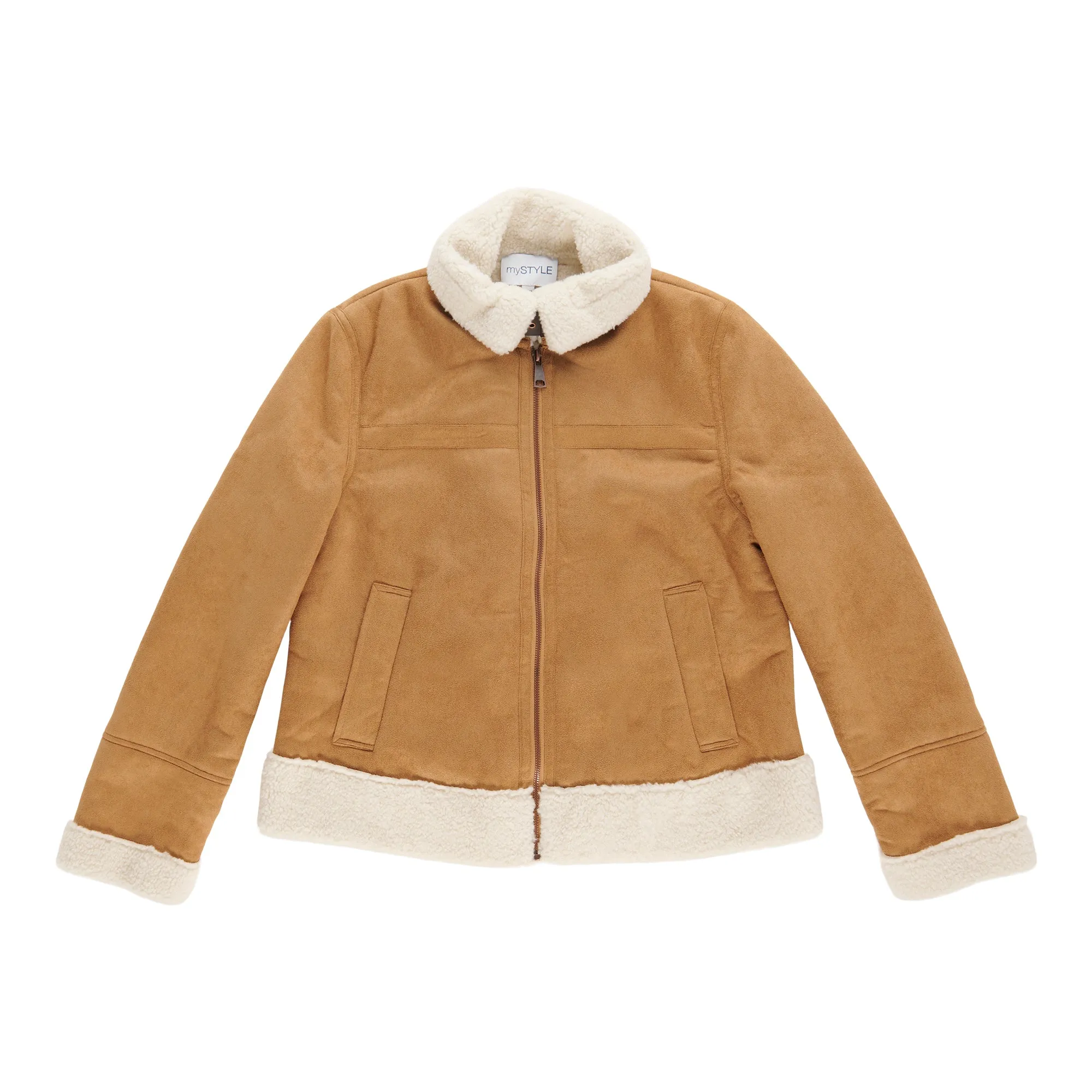 mySTYLE Women's Faux Suede Biker Jacket sold by Giant Tiger