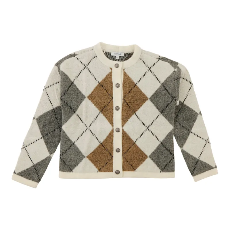 mySTYLE Women's Argyle Cardigan sold by Giant Tiger