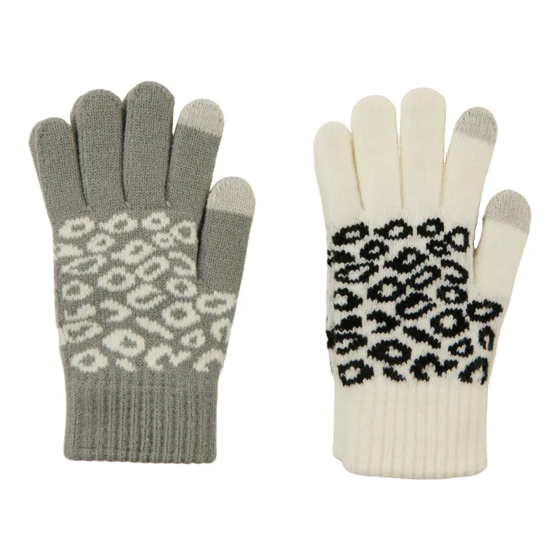 Women's Animal Print Mini Gloves, 2-Pack sold by Giant Tiger
