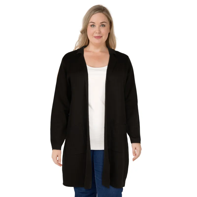 lily morgan Women's Plus Open Front Cardigan sold by Giant Tiger