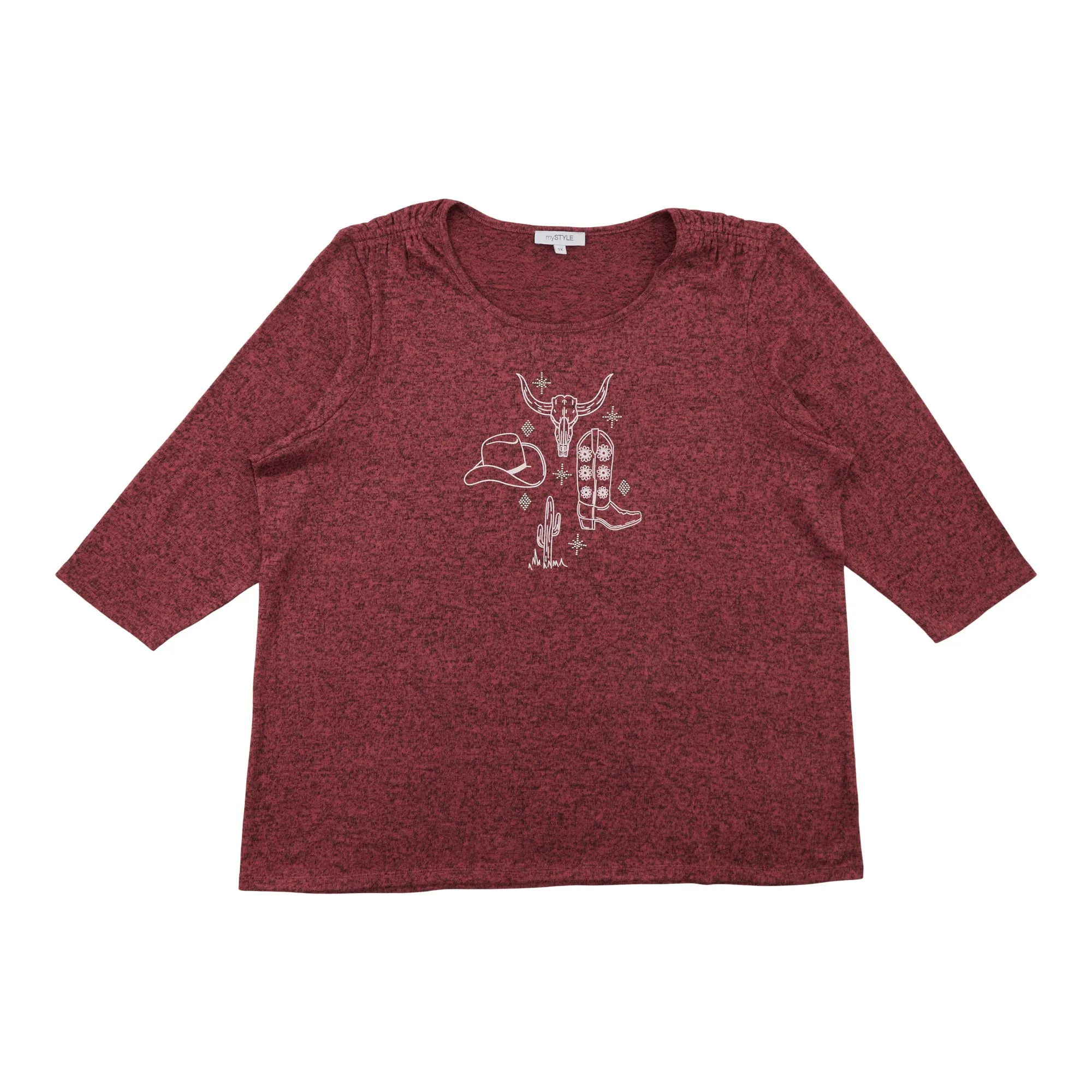 mySTYLE Women's Plus Long Sleeve Top sold by Giant Tiger product image thumbnail 2