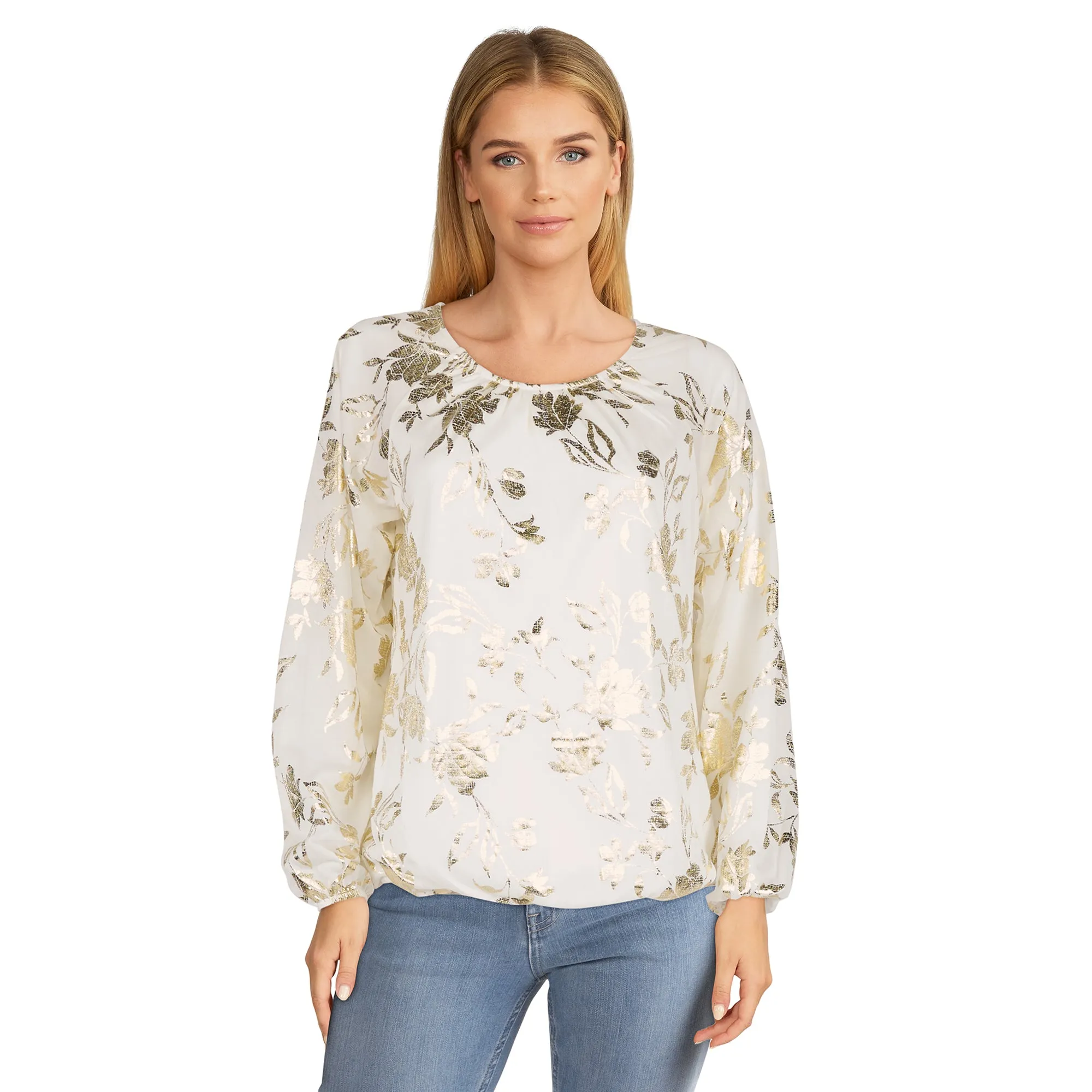 lily morgan Women's Foil Long Sleeve Top sold by Giant Tiger product image thumbnail 3