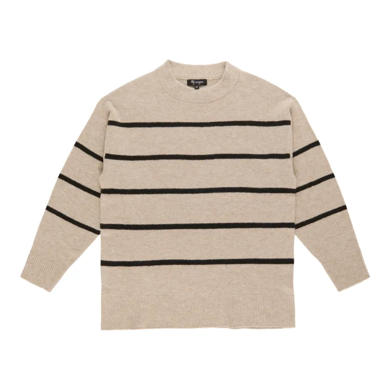 lily morgan Women's Striped Crew Neck Sweater sold by Giant Tiger