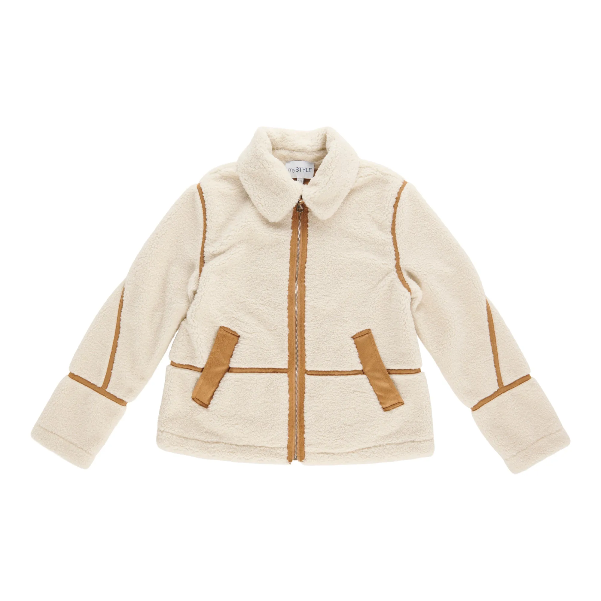 mySTYLE Women's Sherpa Biker Jacket sold by Giant Tiger