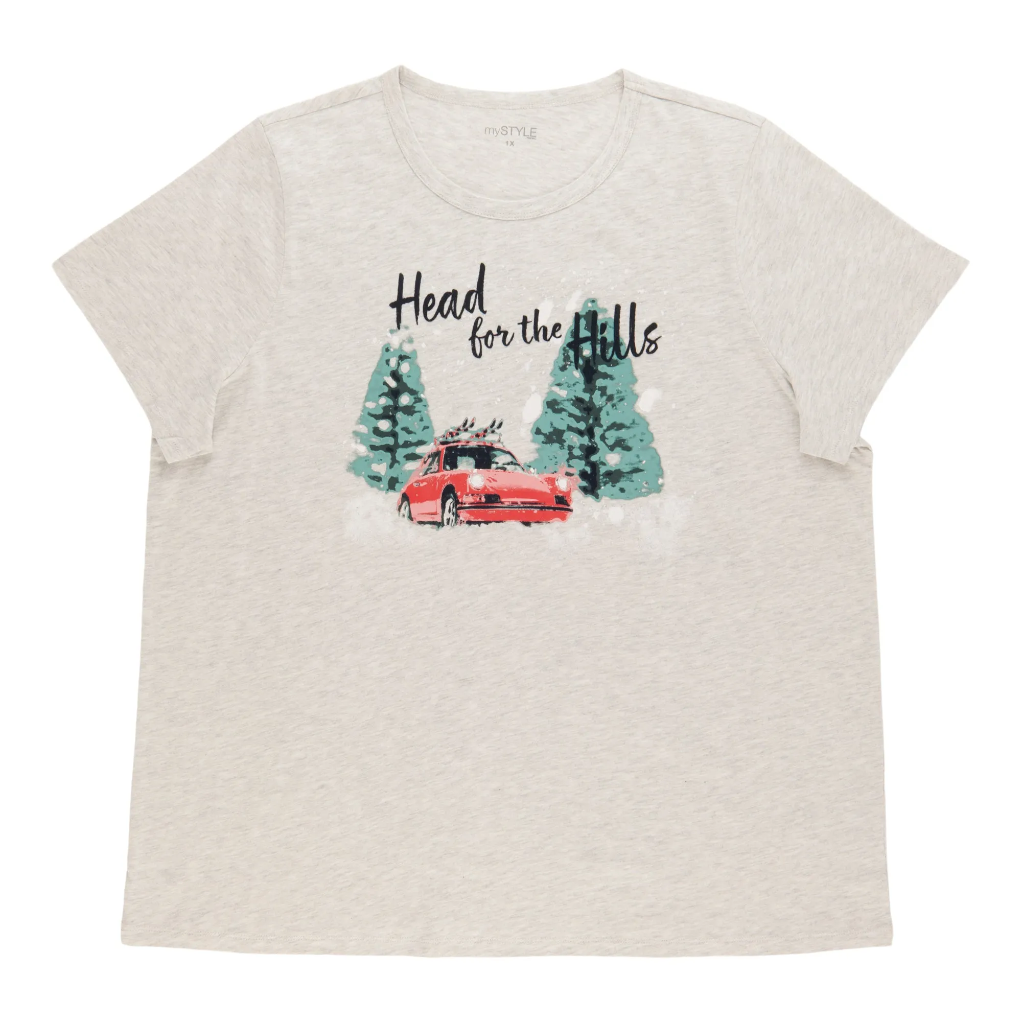 mySTYLE Women's Plus Crew Neck T-Shirt sold by Giant Tiger product image thumbnail 3