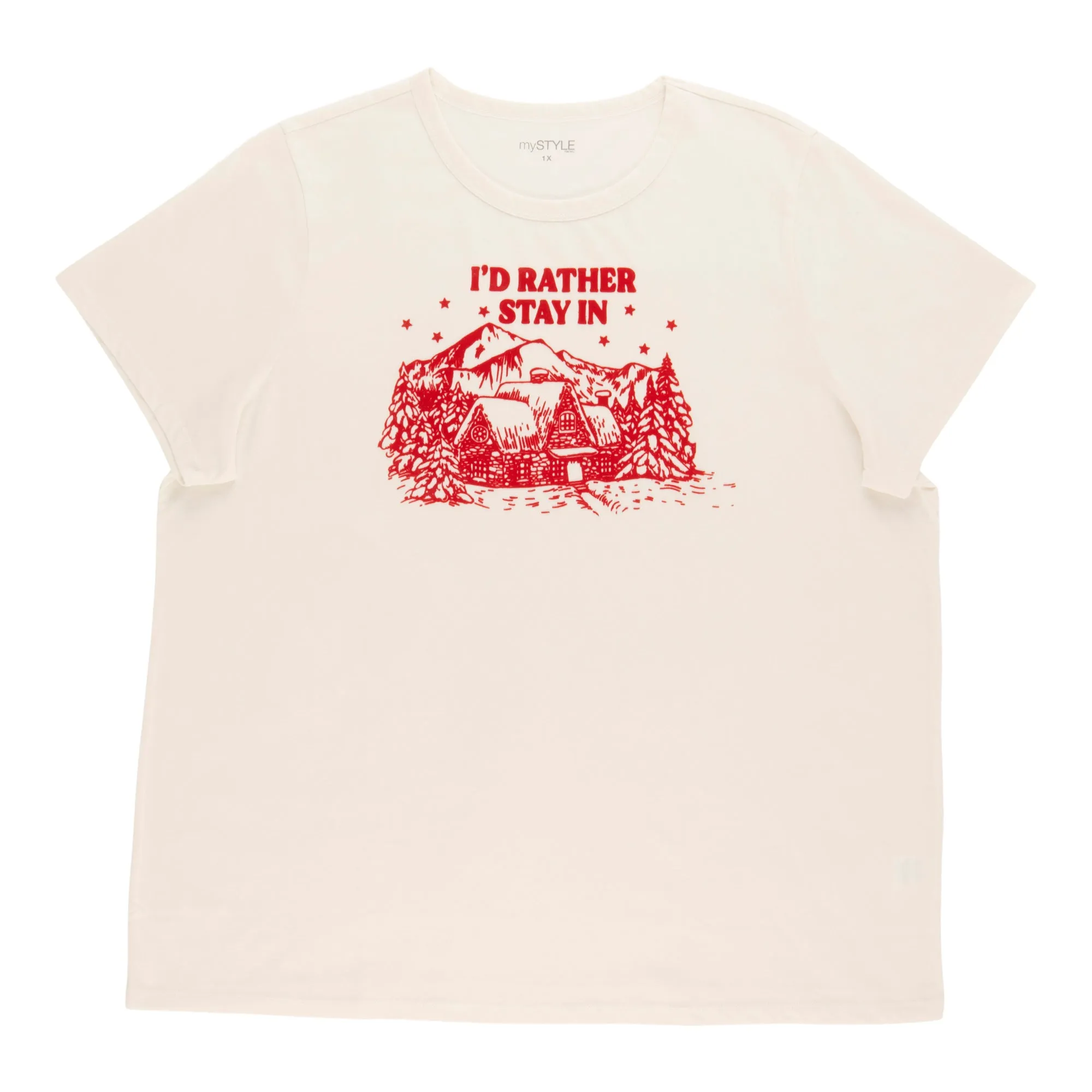 mySTYLE Women's Plus Crew Neck T-Shirt sold by Giant Tiger