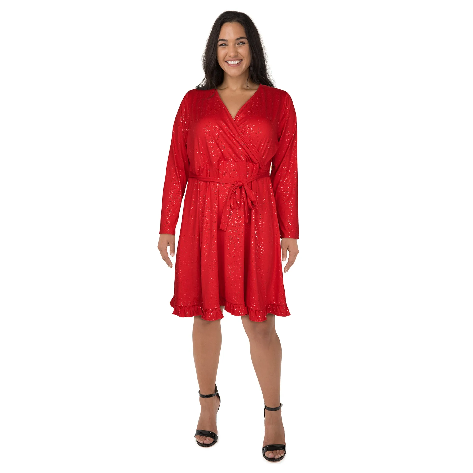 Comfy Cozy Women's Plus Glitter Dress sold by Giant Tiger product image thumbnail 3