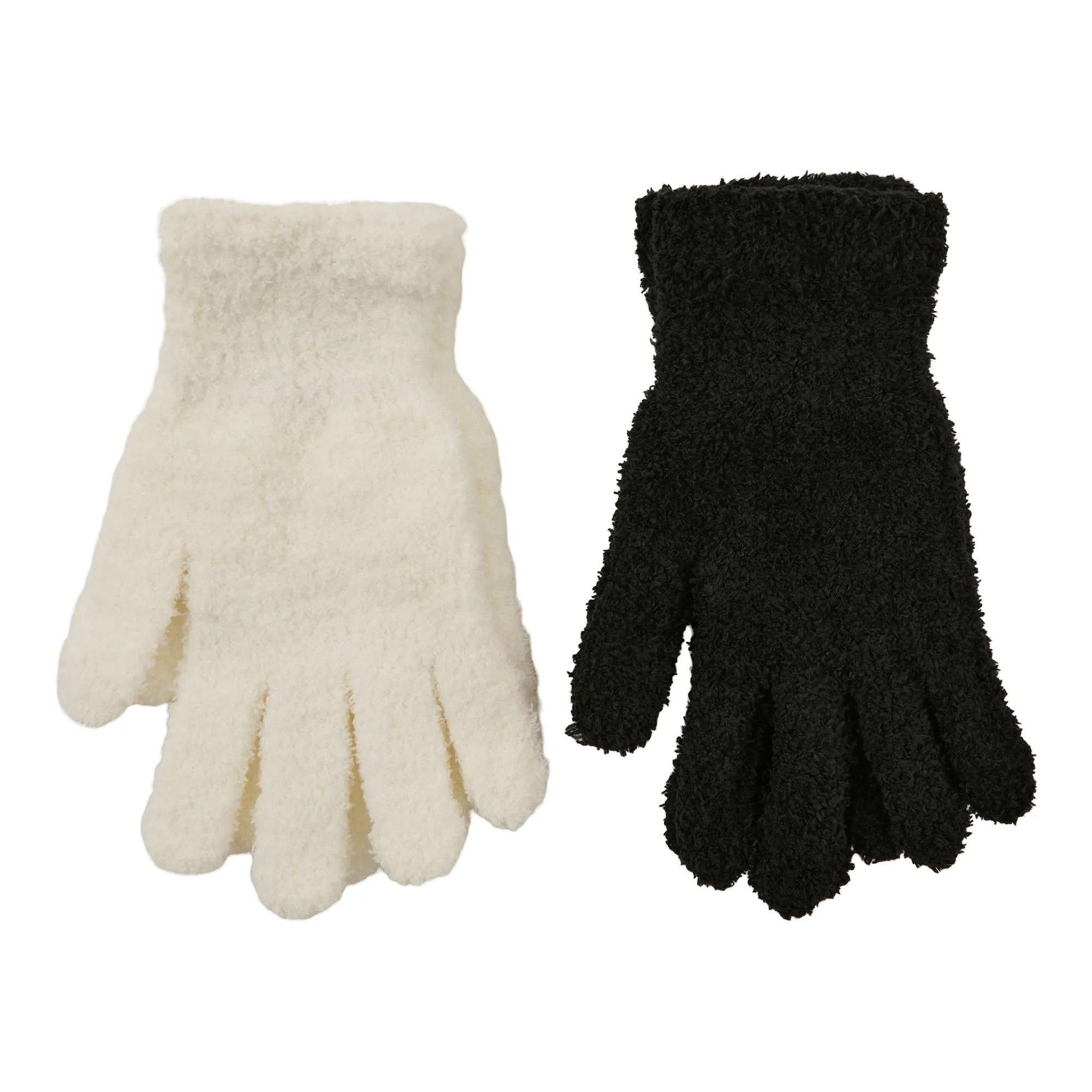 Women's Fuzzy Gloves, 2-Pack sold by Giant Tiger