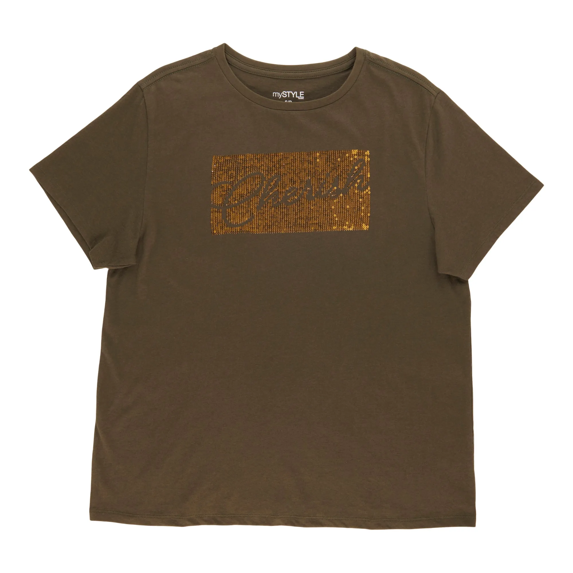 mySTYLE Women's Sequins Tee sold by Giant Tiger