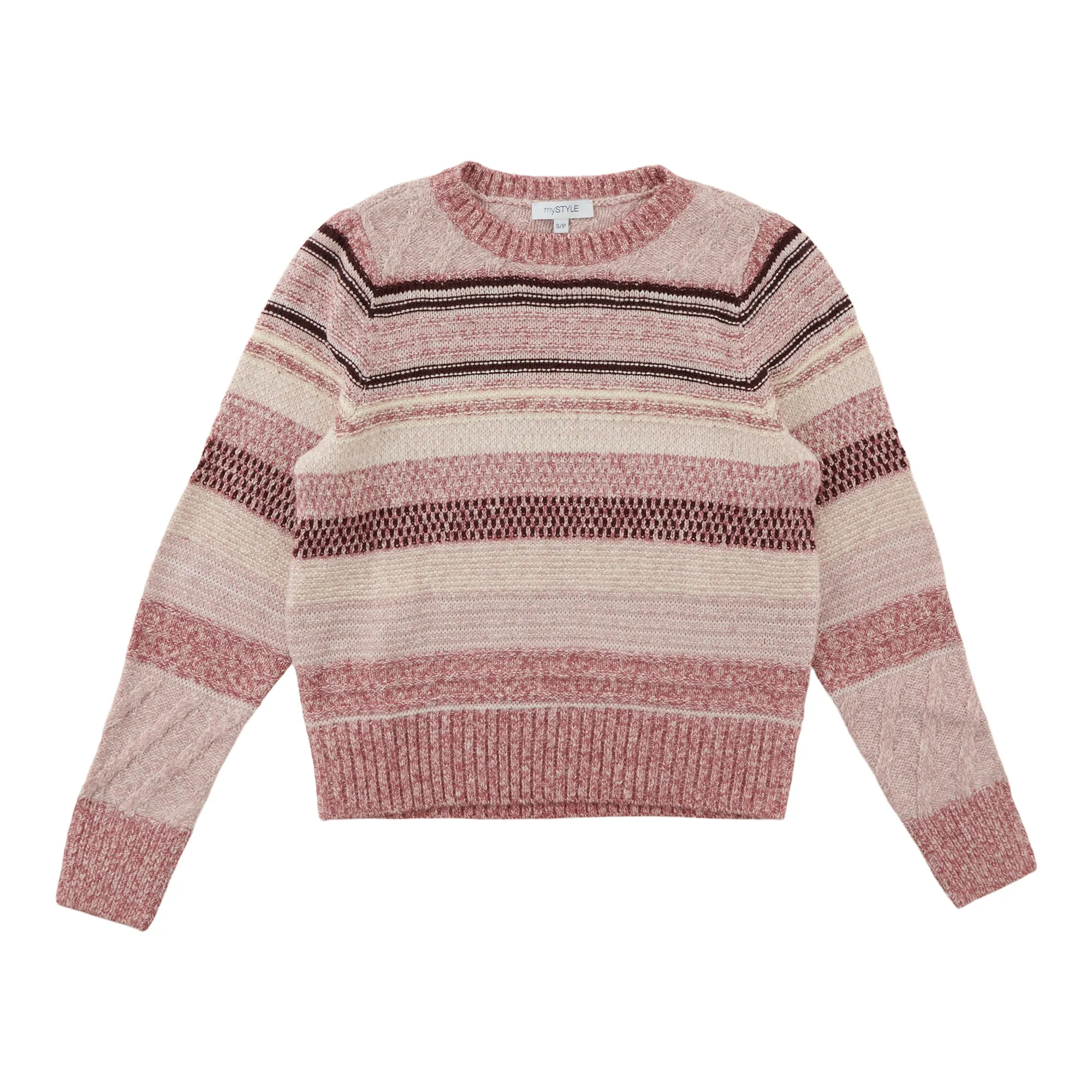 mySTYLE Women's Striped Jacquard Sweater sold by Giant Tiger product image thumbnail 2