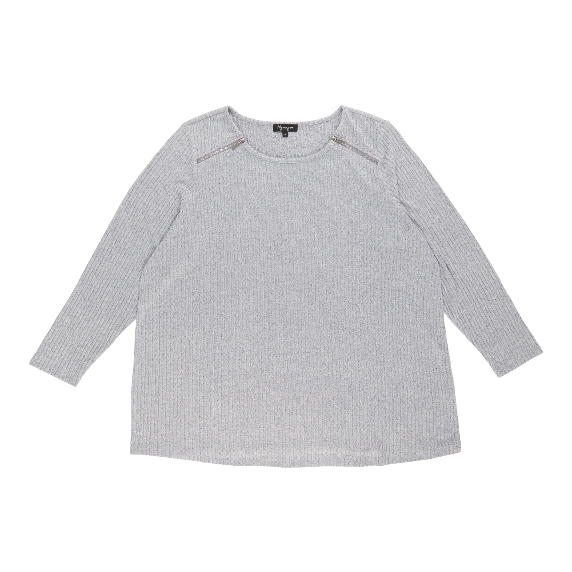 lily morgan Women's Plus Zipper Detail Top sold by Giant Tiger product image thumbnail 4