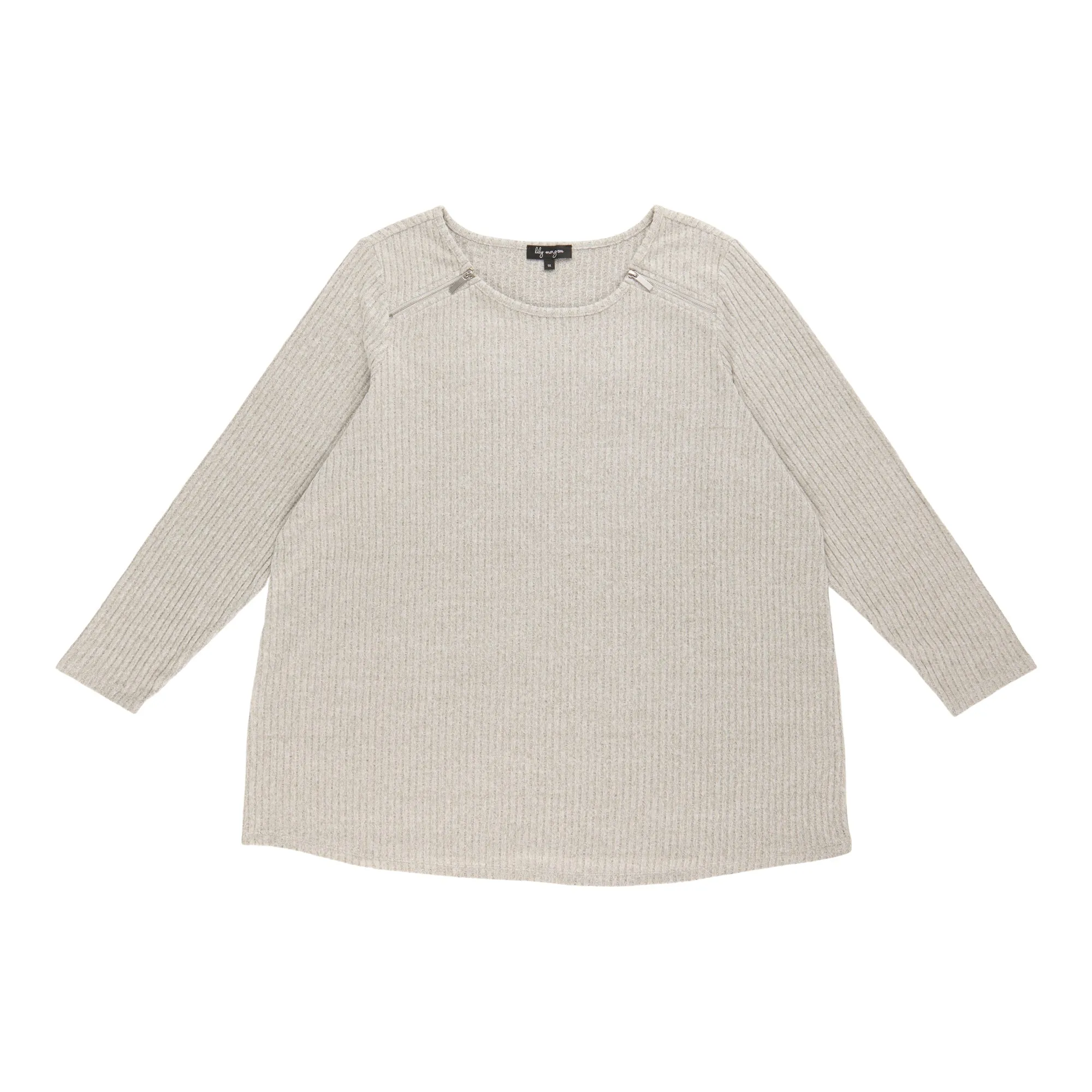 lily morgan Women's Plus Zipper Detail Top sold by Giant Tiger product image thumbnail 2