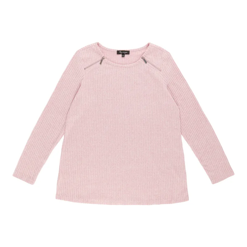 lily morgan Women's Zipper Detail Top sold by Giant Tiger