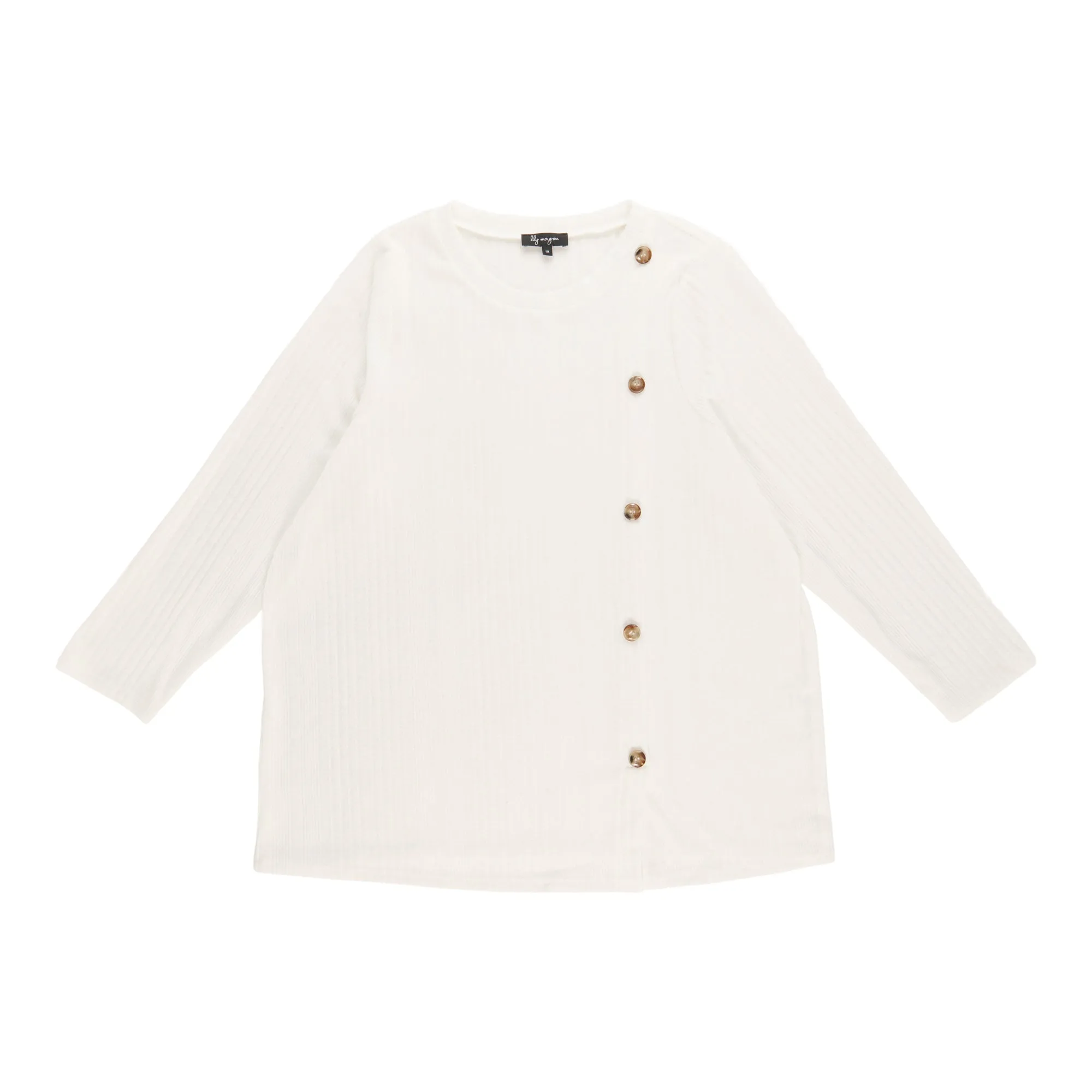 lily morgan Women's Plus Side Button Detail Sweater sold by Giant Tiger product image thumbnail 2