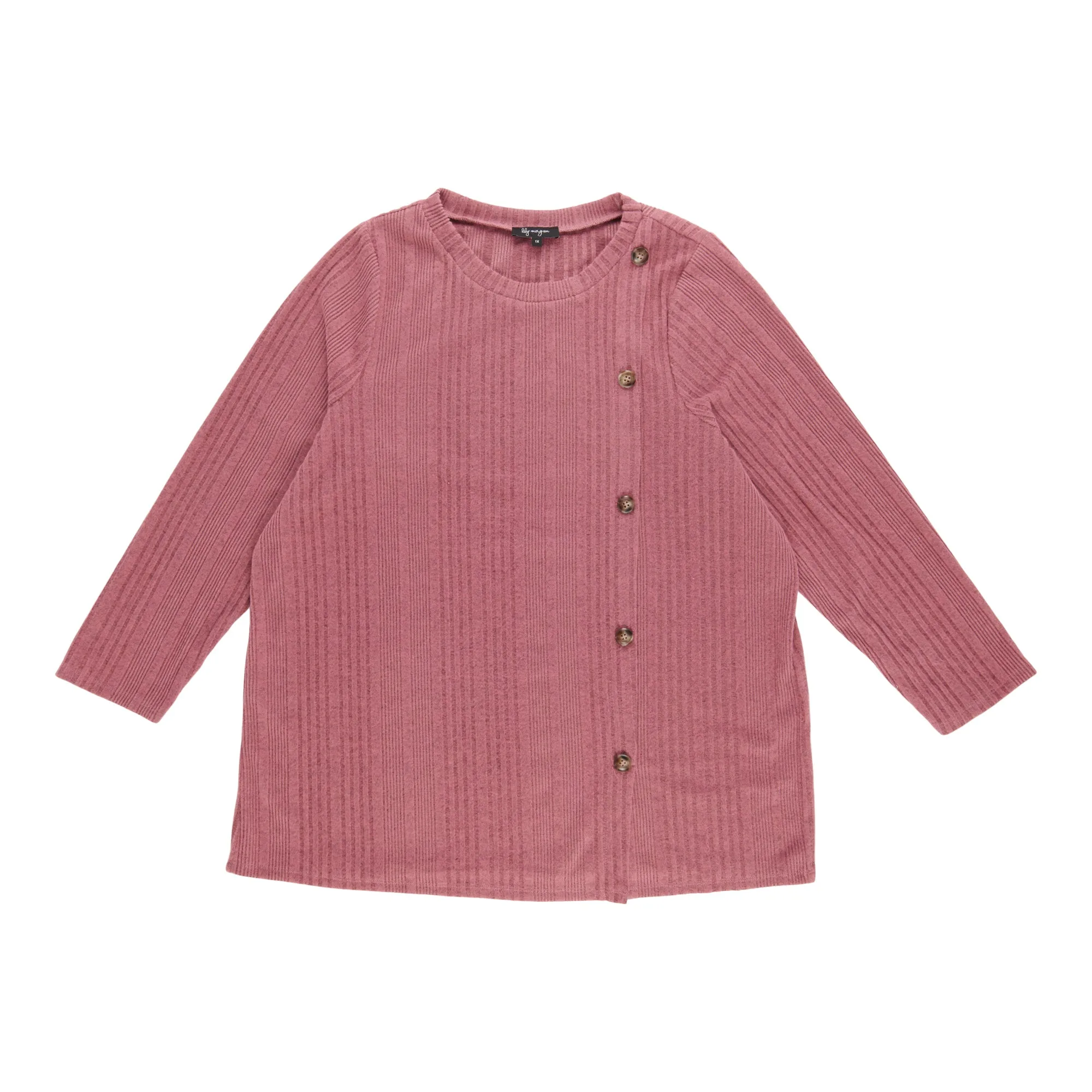 lily morgan Women's Plus Side Button Detail Sweater sold by Giant Tiger product image thumbnail 4