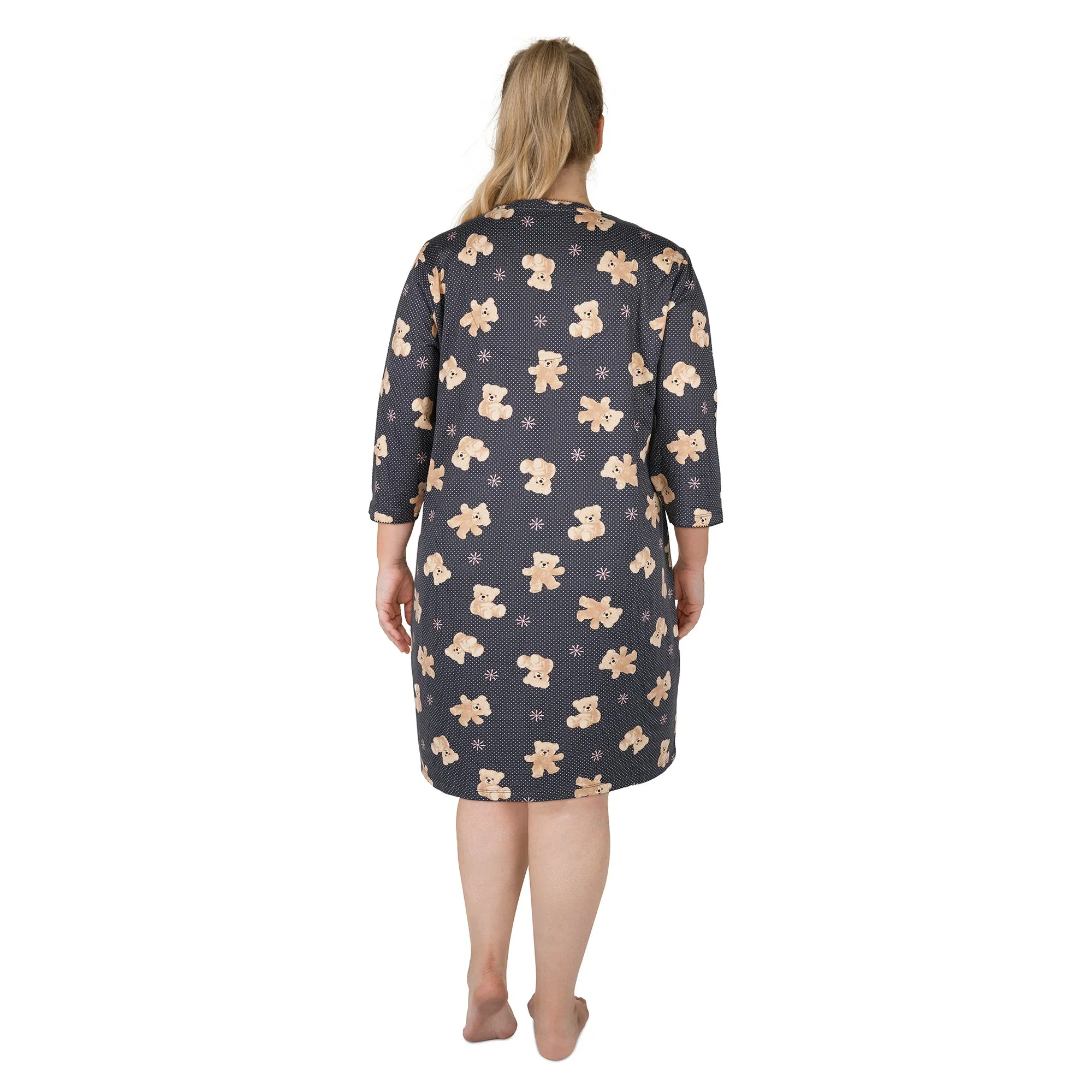 Cure Women's Plus Long Sleeve Sleepshirt sold by Giant Tiger product image thumbnail 4