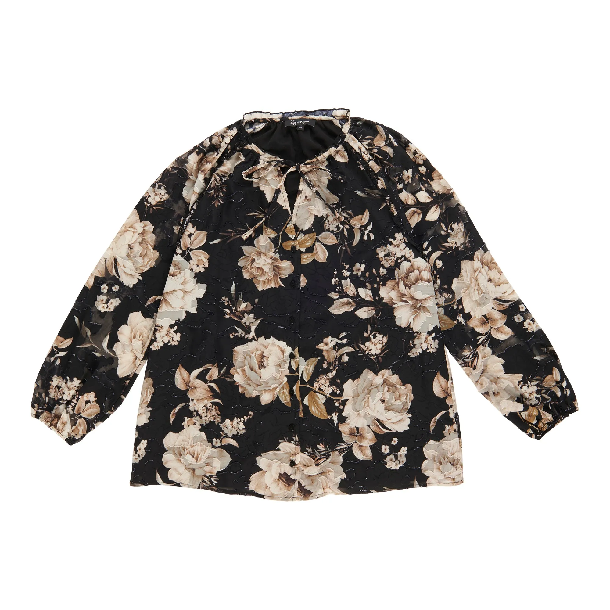 lily morgan Women's Long Sleeve Textured Blouse sold by Giant Tiger product image thumbnail 2
