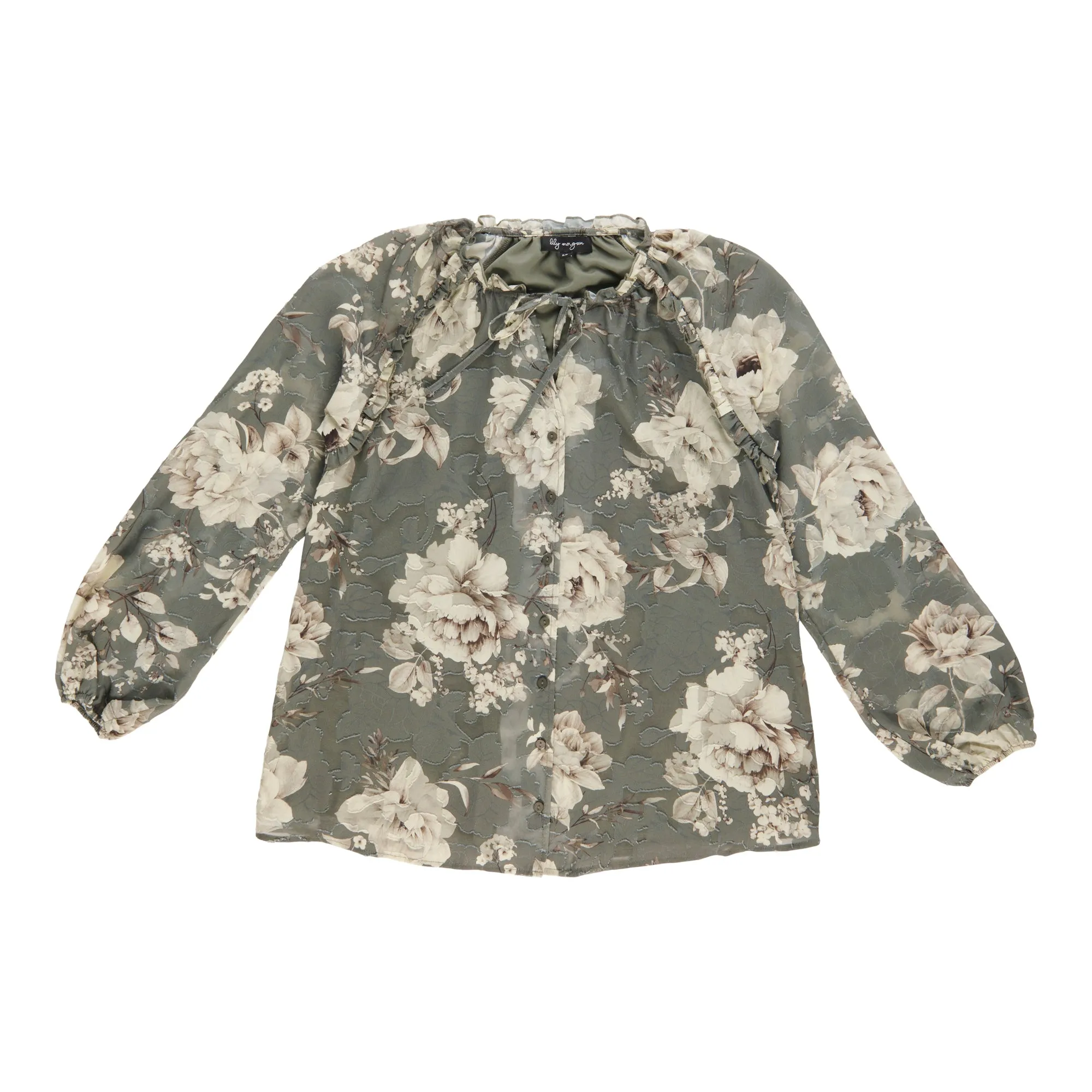 lily morgan Women's Long Sleeve Textured Blouse sold by Giant Tiger