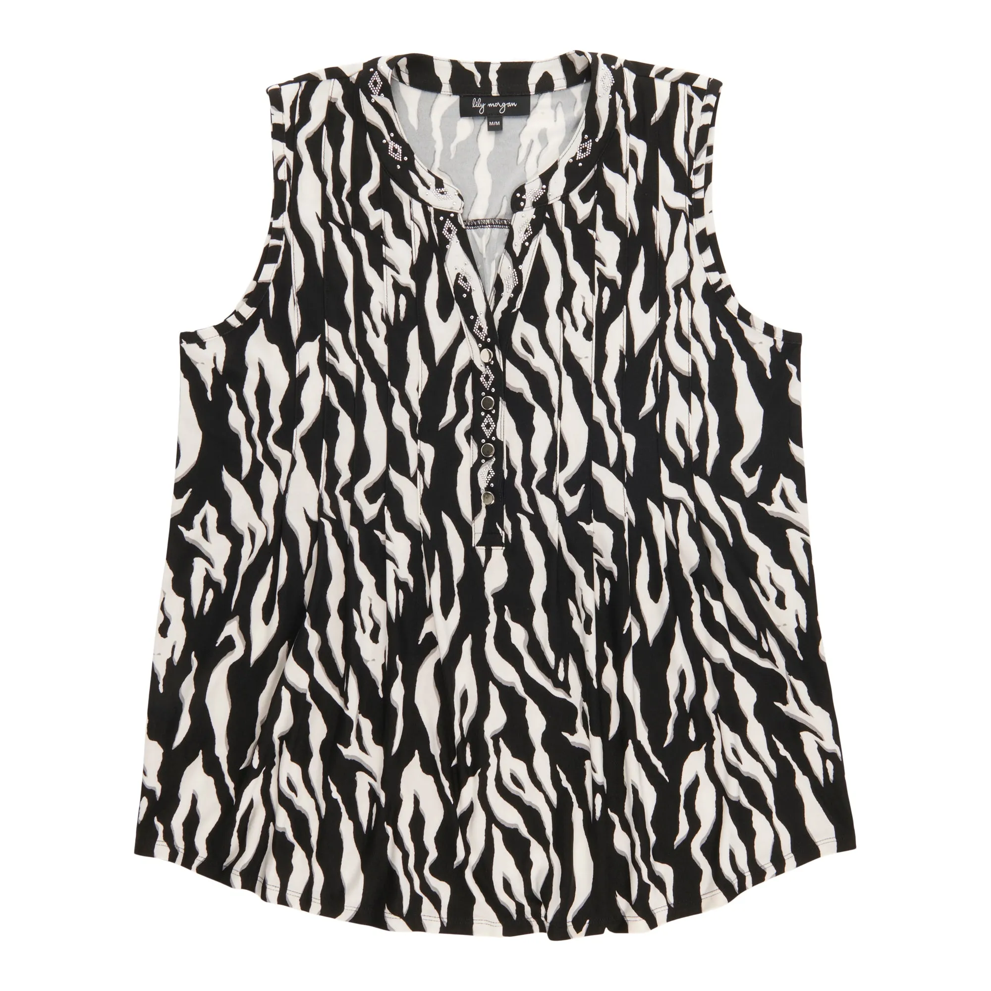 lily morgan Women's Pintuck Button Detail Top sold by Giant Tiger product image thumbnail 4