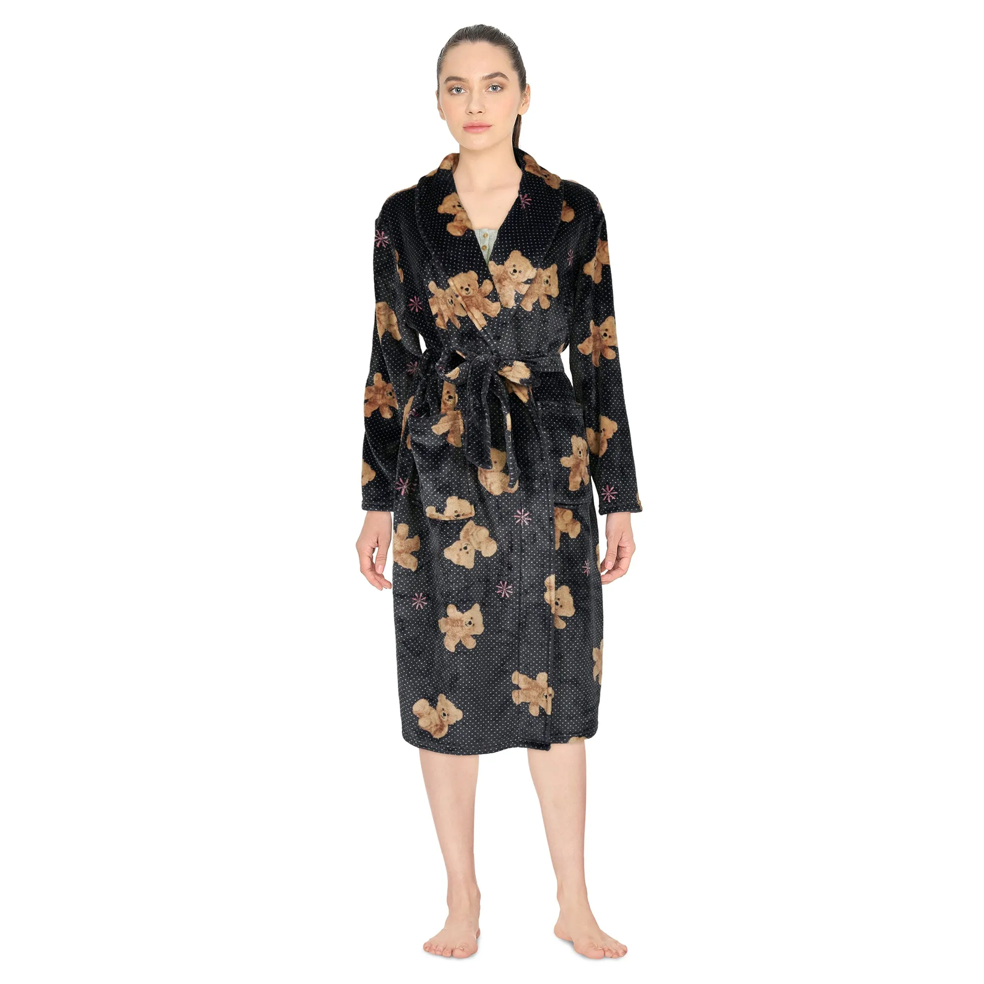 Cure Women's Plush Robe sold by Giant Tiger