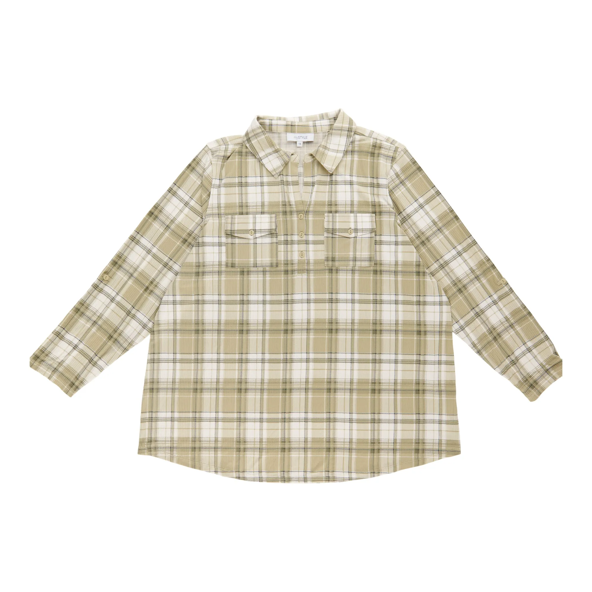 mySTYLE Women's Plus Plaid Top sold by Giant Tiger product image thumbnail 2