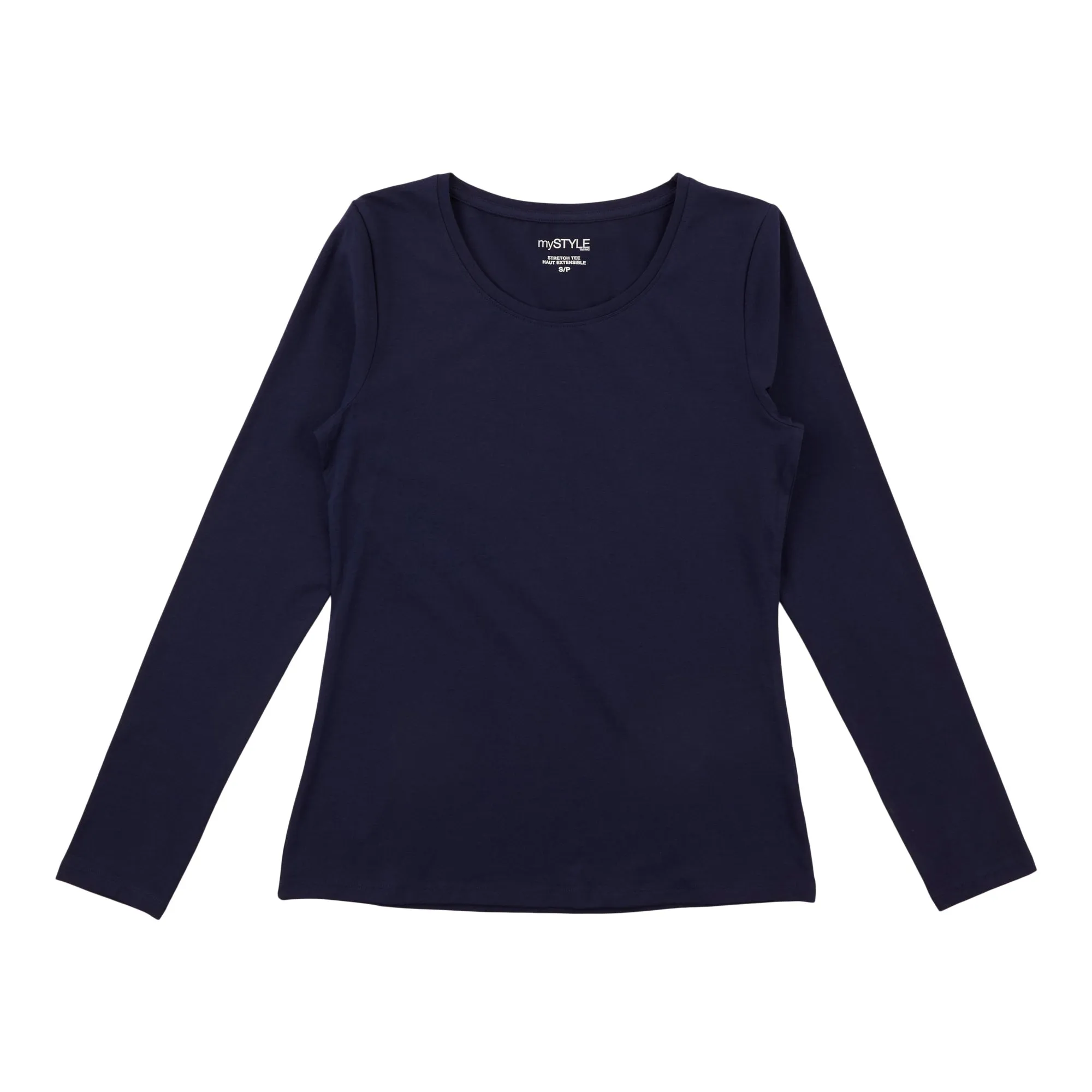 mySTYLE Women's Long Sleeve Scooped Tee sold by Giant Tiger