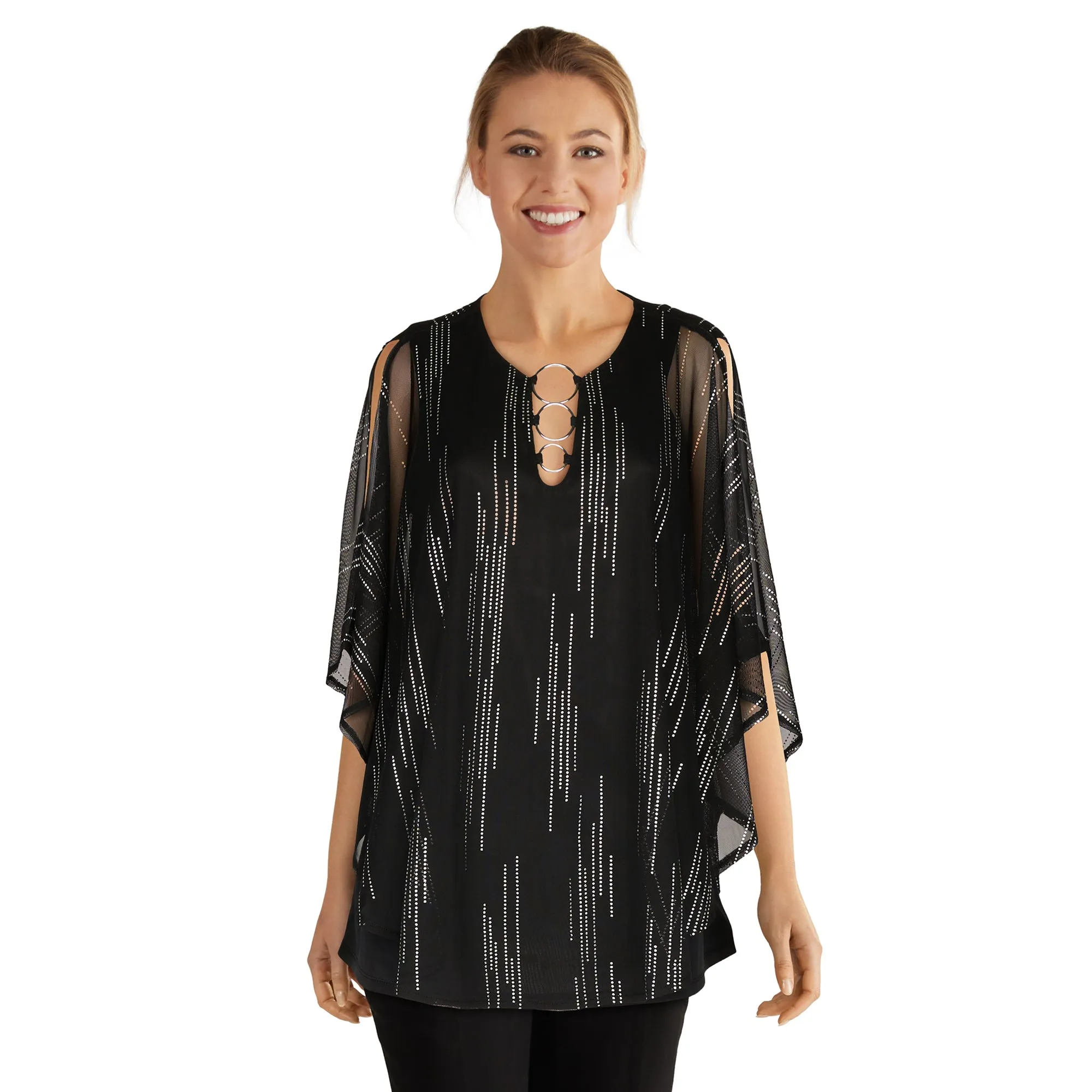 lily morgan Women's Mesh Ring Detail Top sold by Giant Tiger product image thumbnail 2