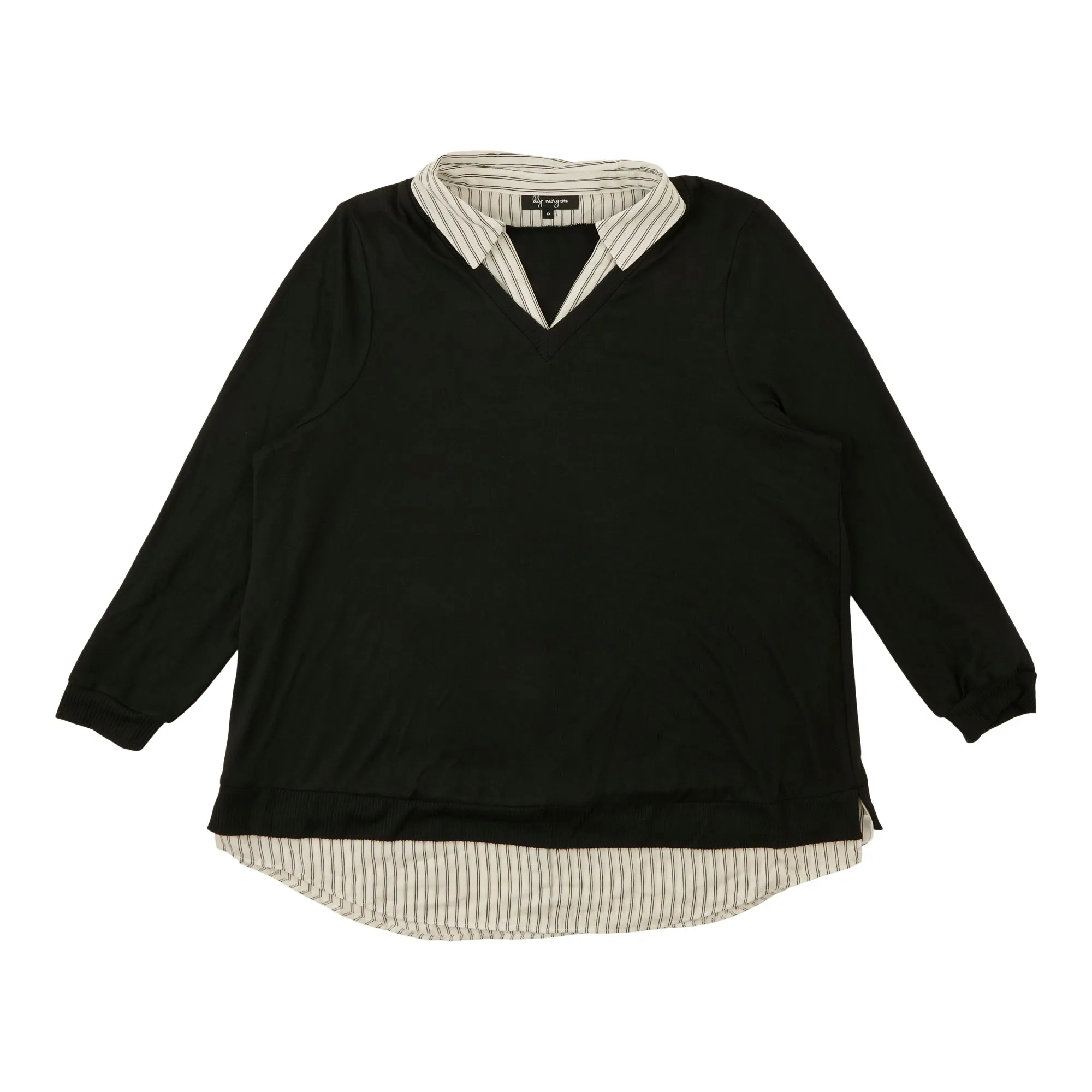 lily morgan Women's Plus Collared Sweater sold by Giant Tiger